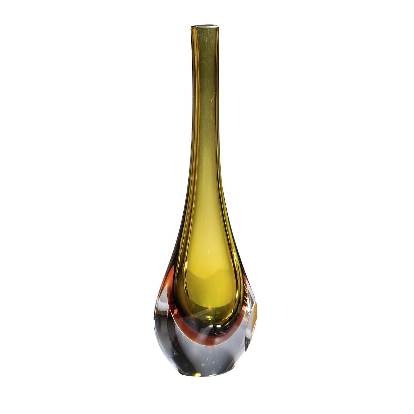Narciso Medium Amber Vase - Fornace Mian