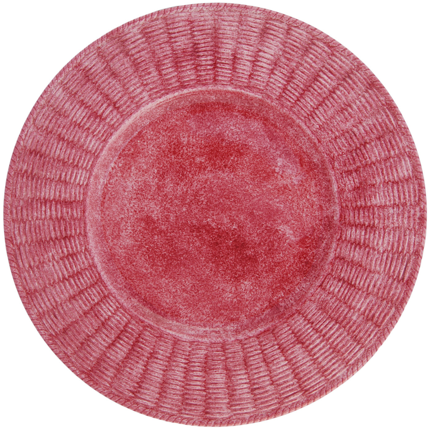 Set of 4 Rosa Wicker Plates - Este Ceramiche