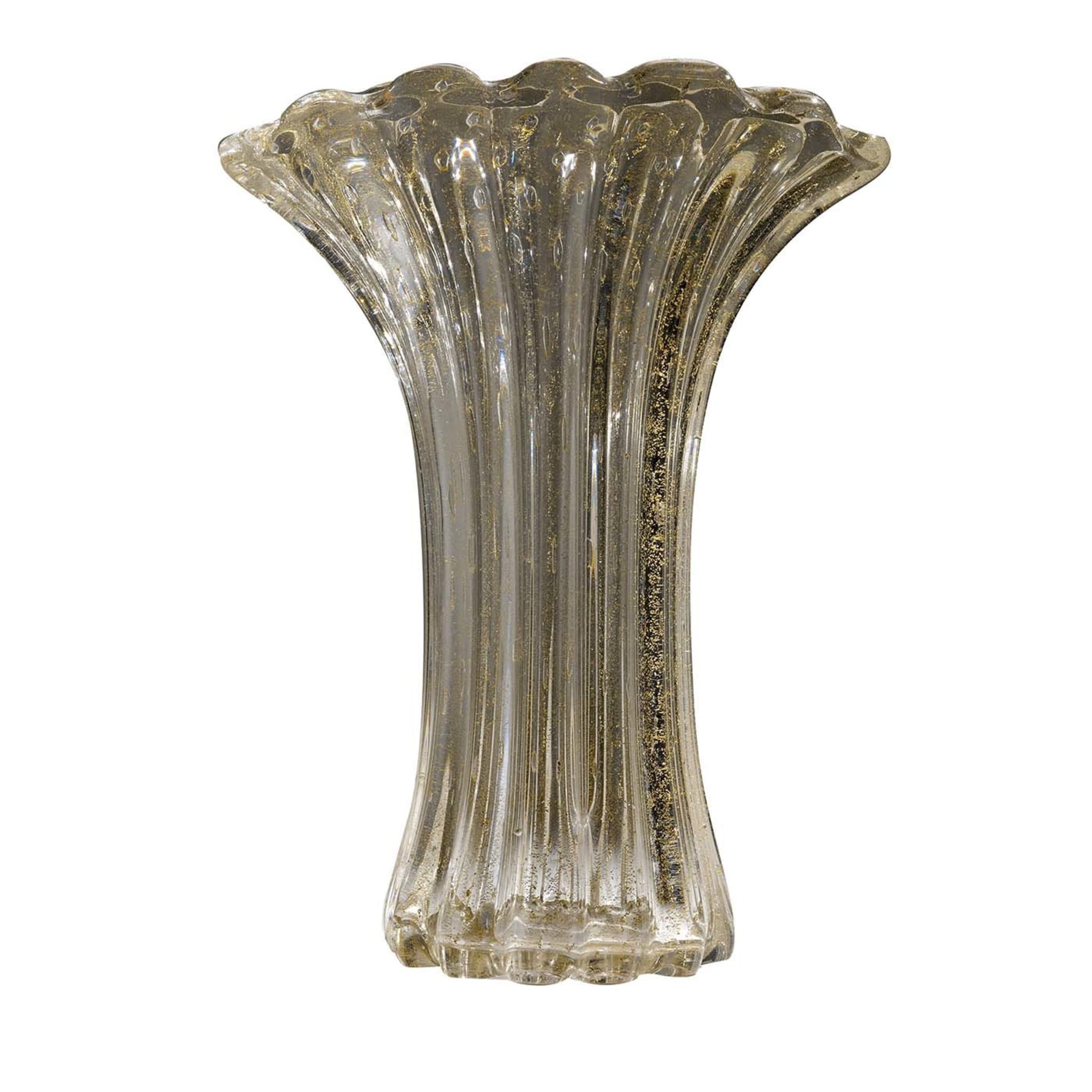 Aureum Aurati Große Vase aus Kristall und Gold - Hauptansicht