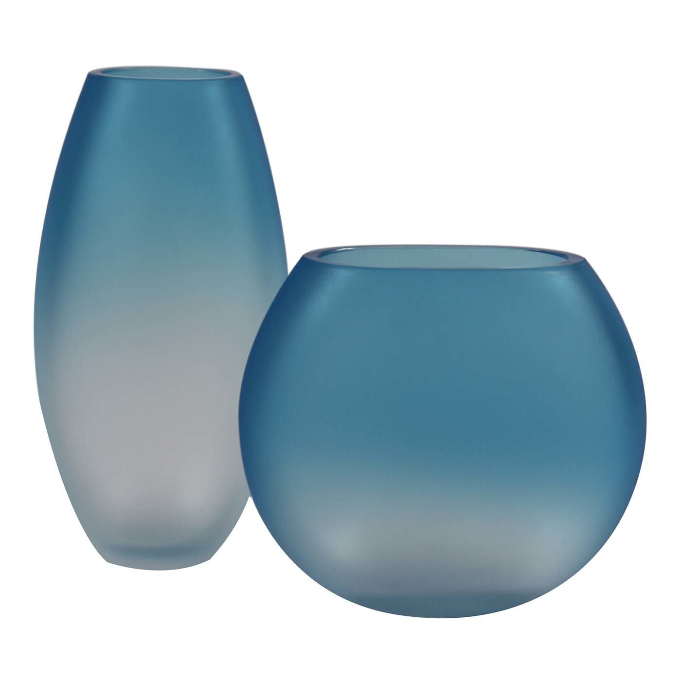 Segretissimi Set of Two Bluemarine Vases - Fornace Mian