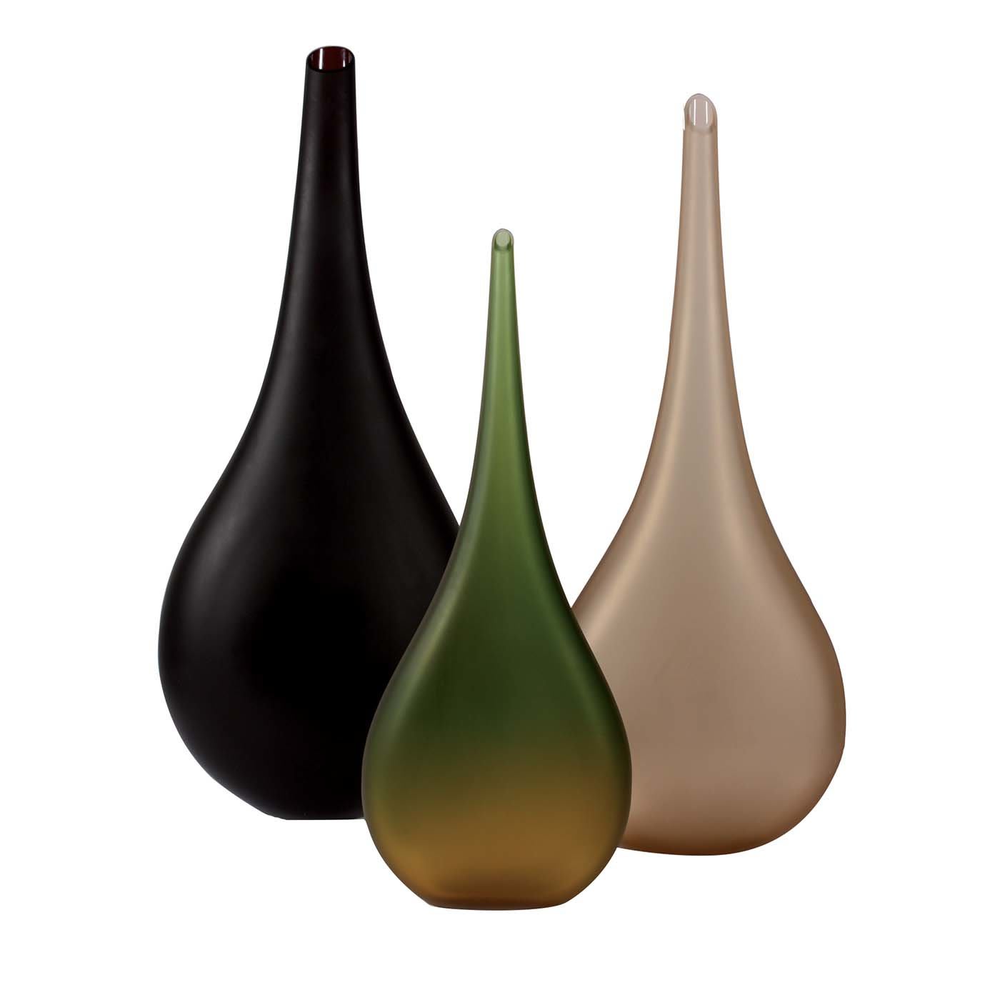 Brina Set of Three Drop Vases - Fornace Mian