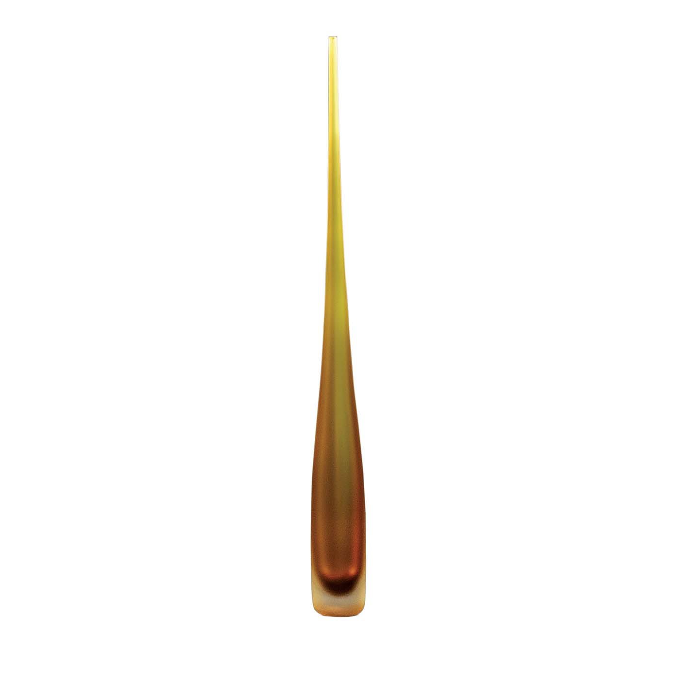 Flute Smeraldo Brown Vase - Fornace Mian