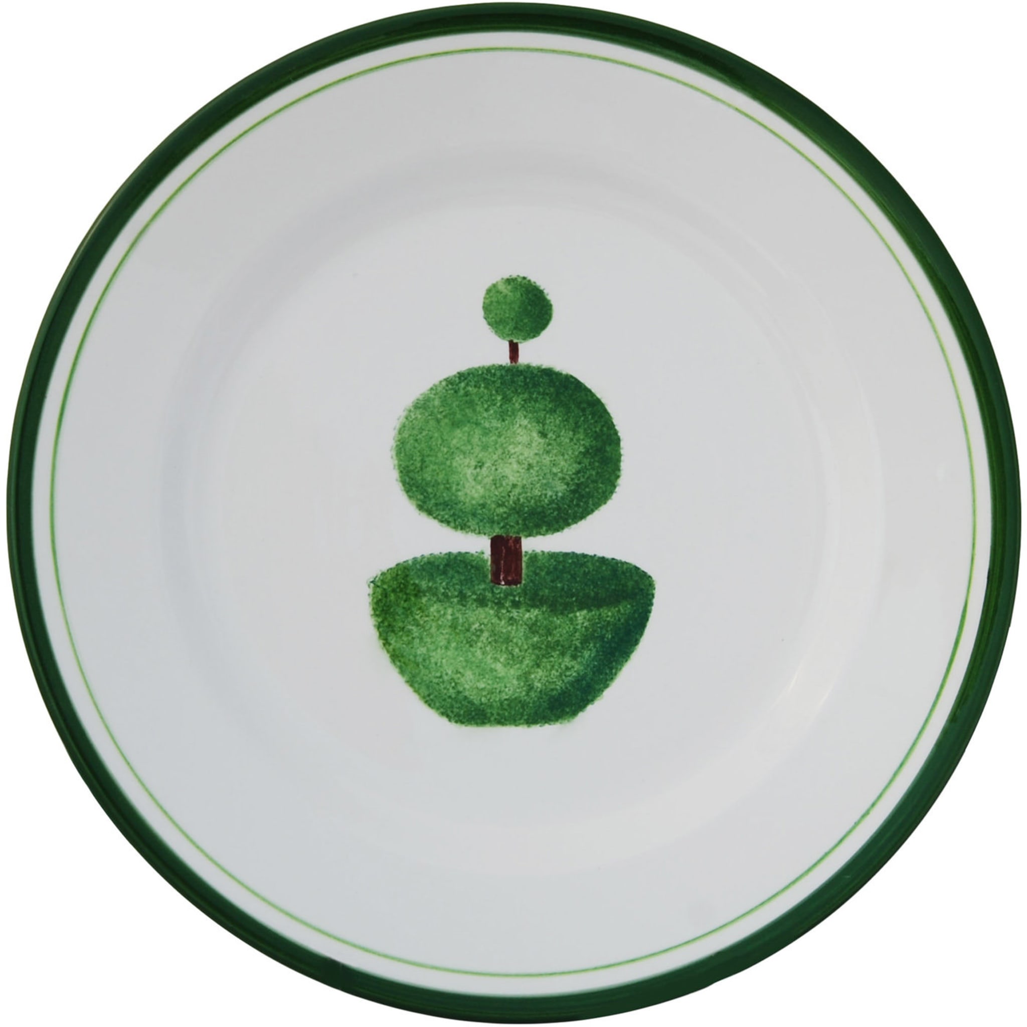 Topiary Green Ceramic Plate Set for Four - Alternative view 4
