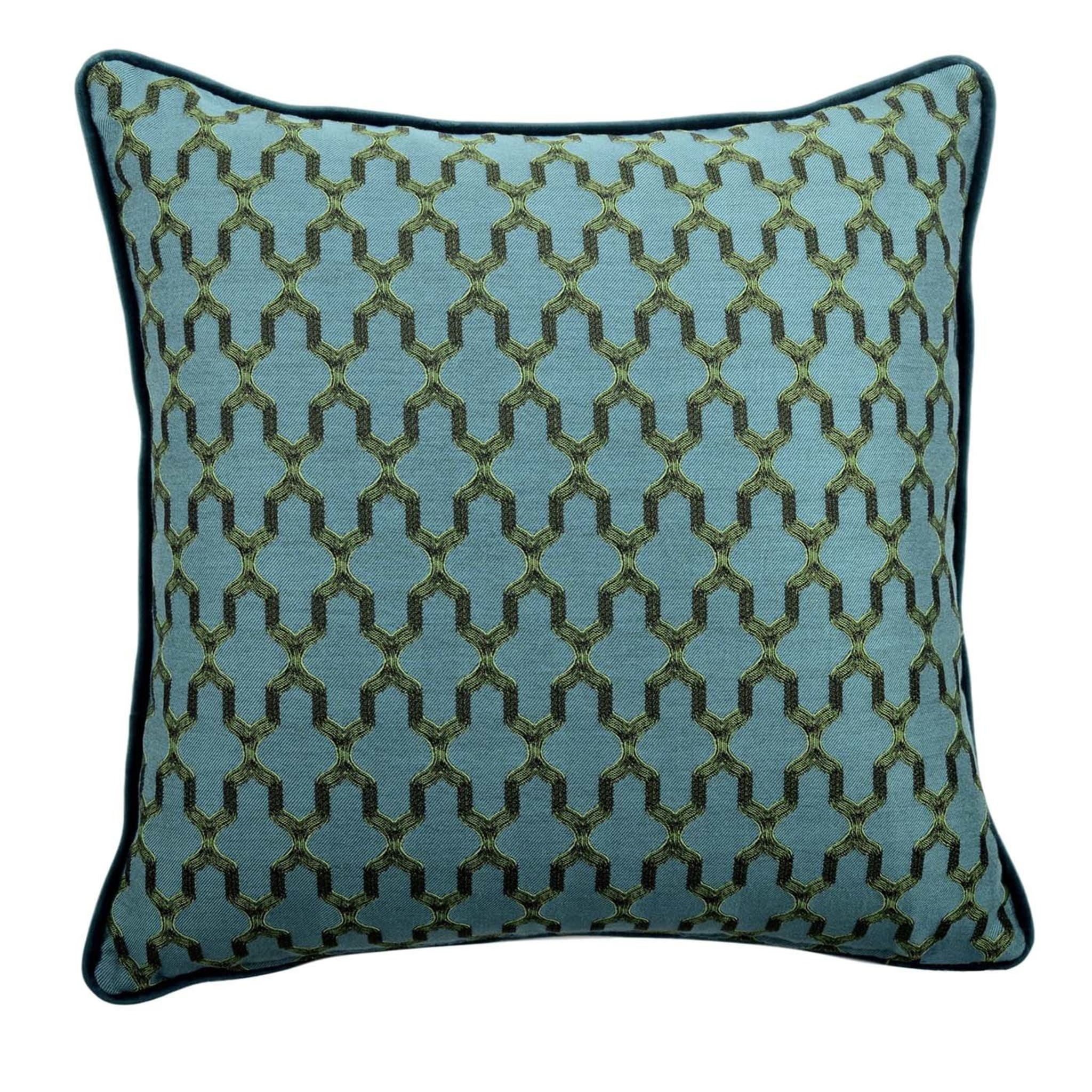 Carré Turquoise Cushion - Main view