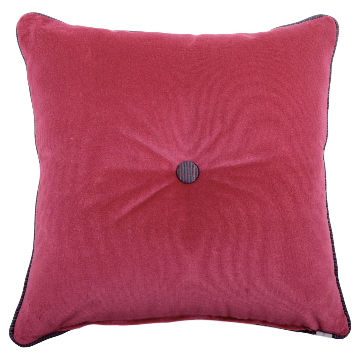 Carré Blue and Red Tufted Cushion - l'Opificio