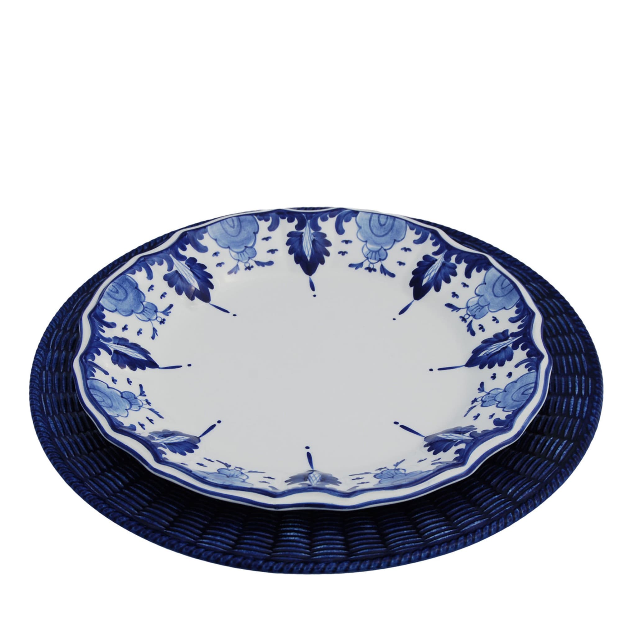 Este Blue Ceramic Plates Set for Two - Main view