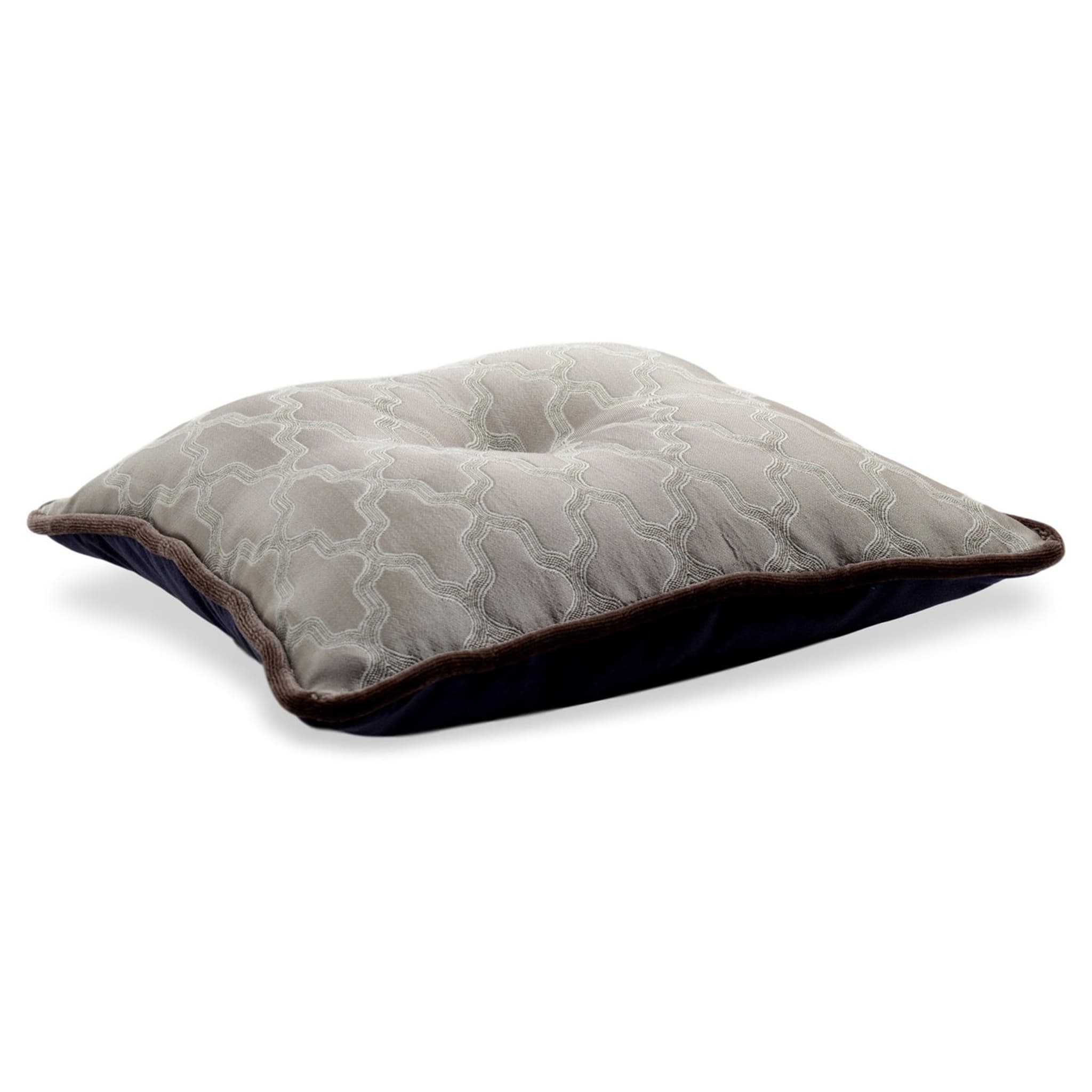 Carrè Cushion in jacquard fabric and Silk Velvet - Alternative view 2