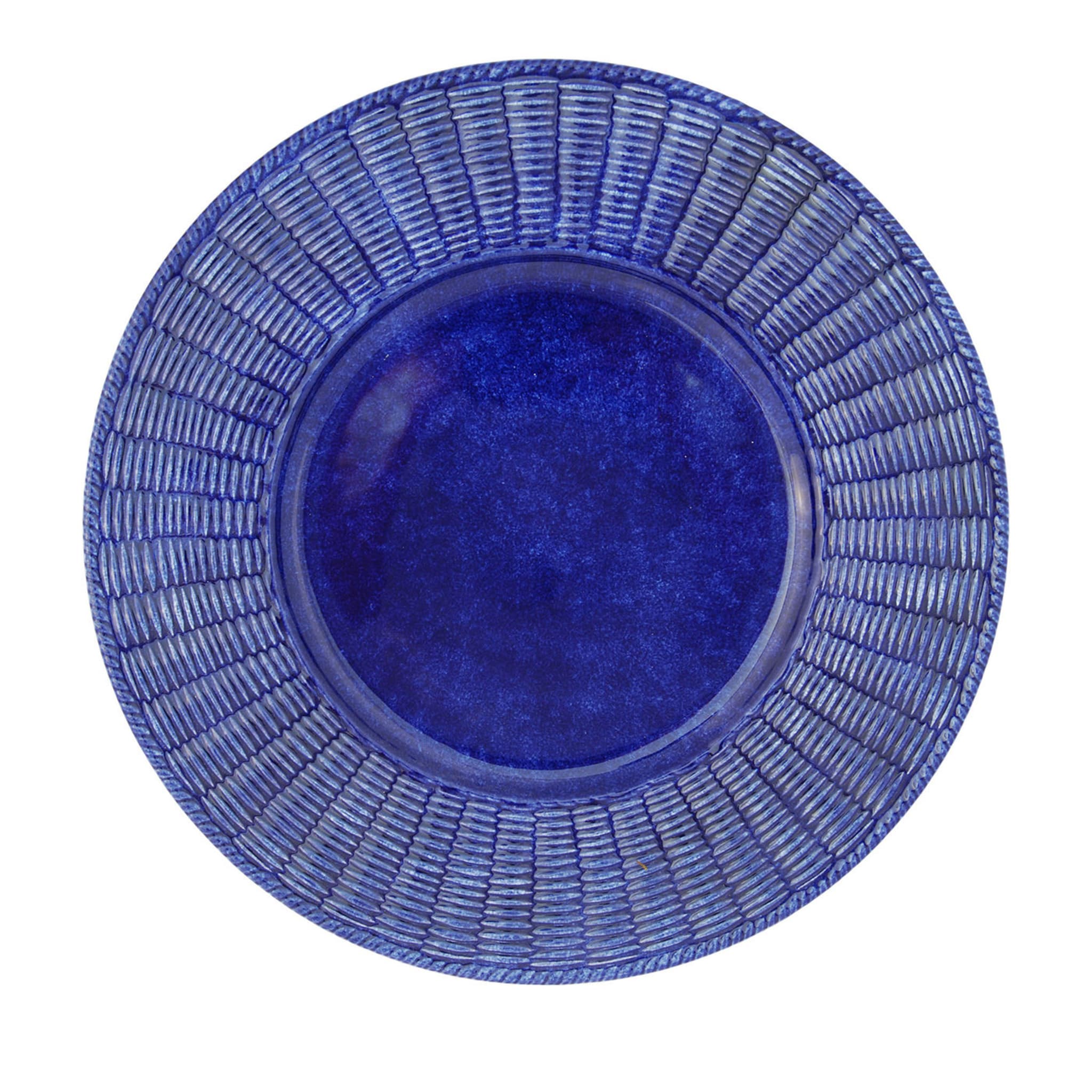 4er-Set Cobalto Korbwaren-Keramik-Teller - Hauptansicht