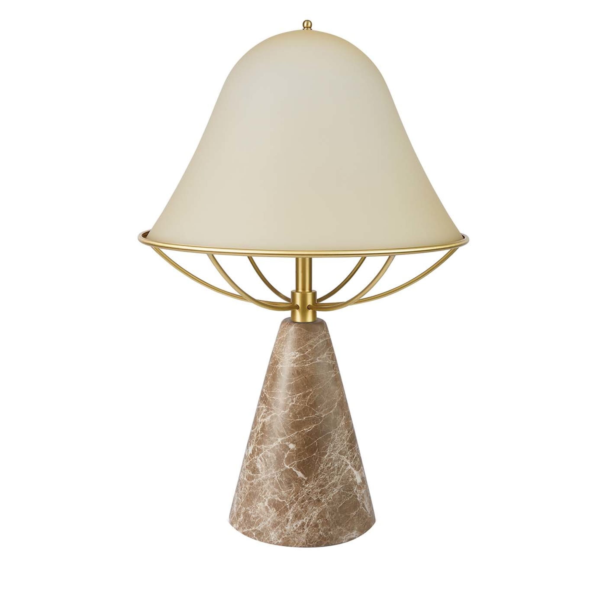Anita Table Lamp in Emperador Marble by Lorenza Bozzoli - Main view