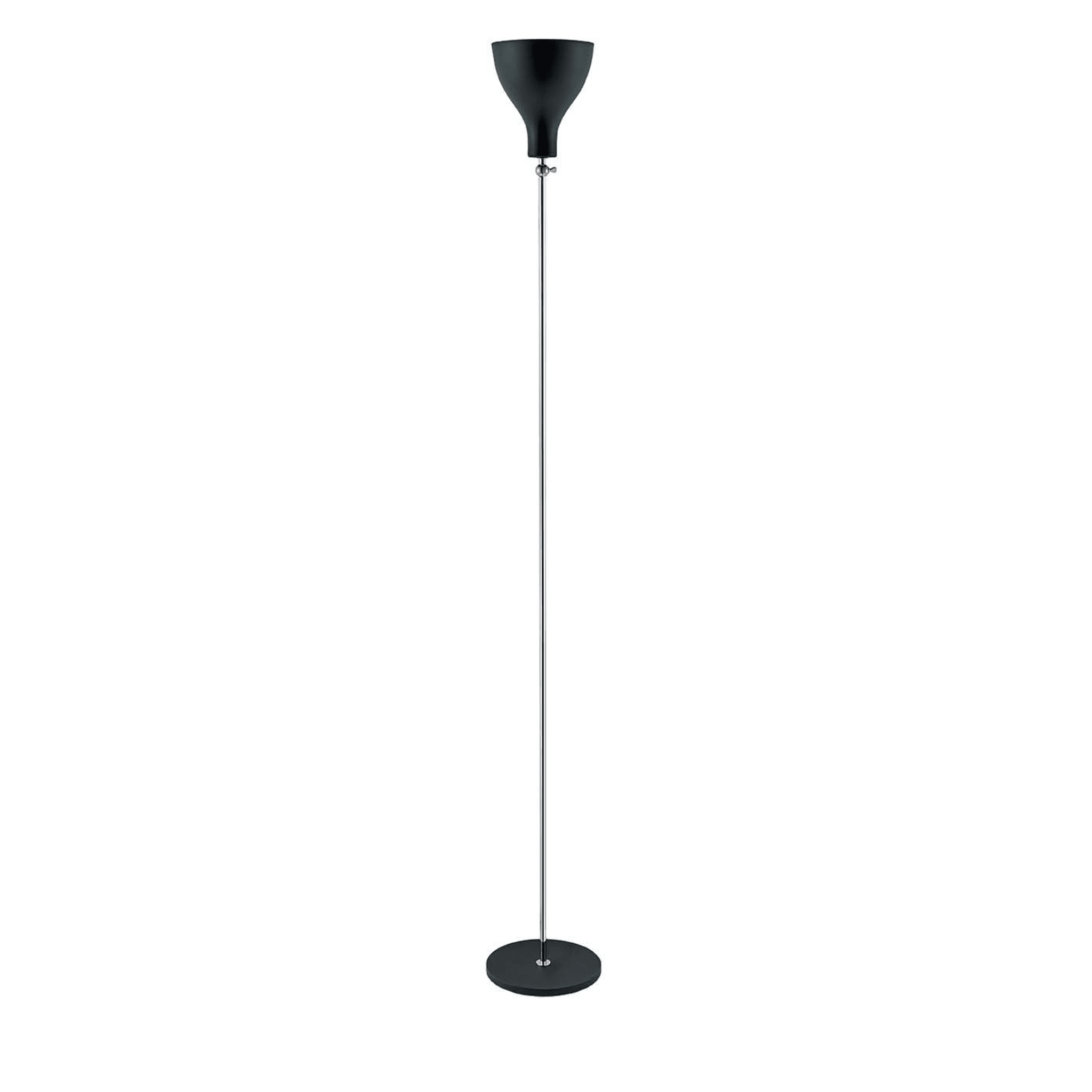 Lady V Low Floor Lamp in Chrome - Main view