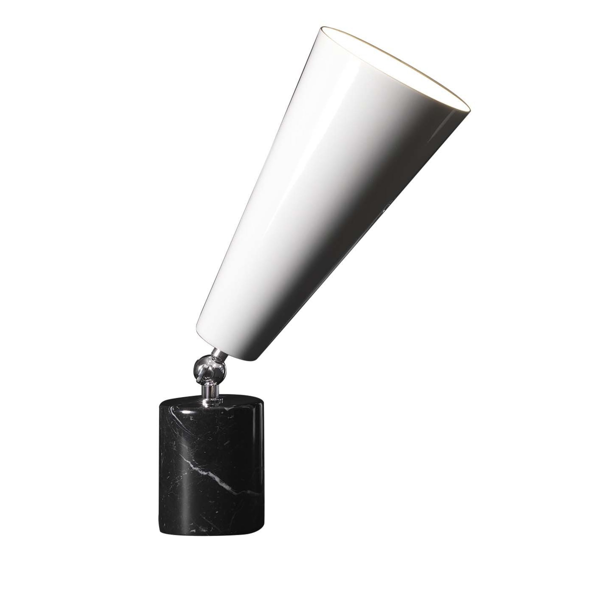 Vox Bassa Table Lamp by Lorenza Bozzoli in Marquina Marble - Main view