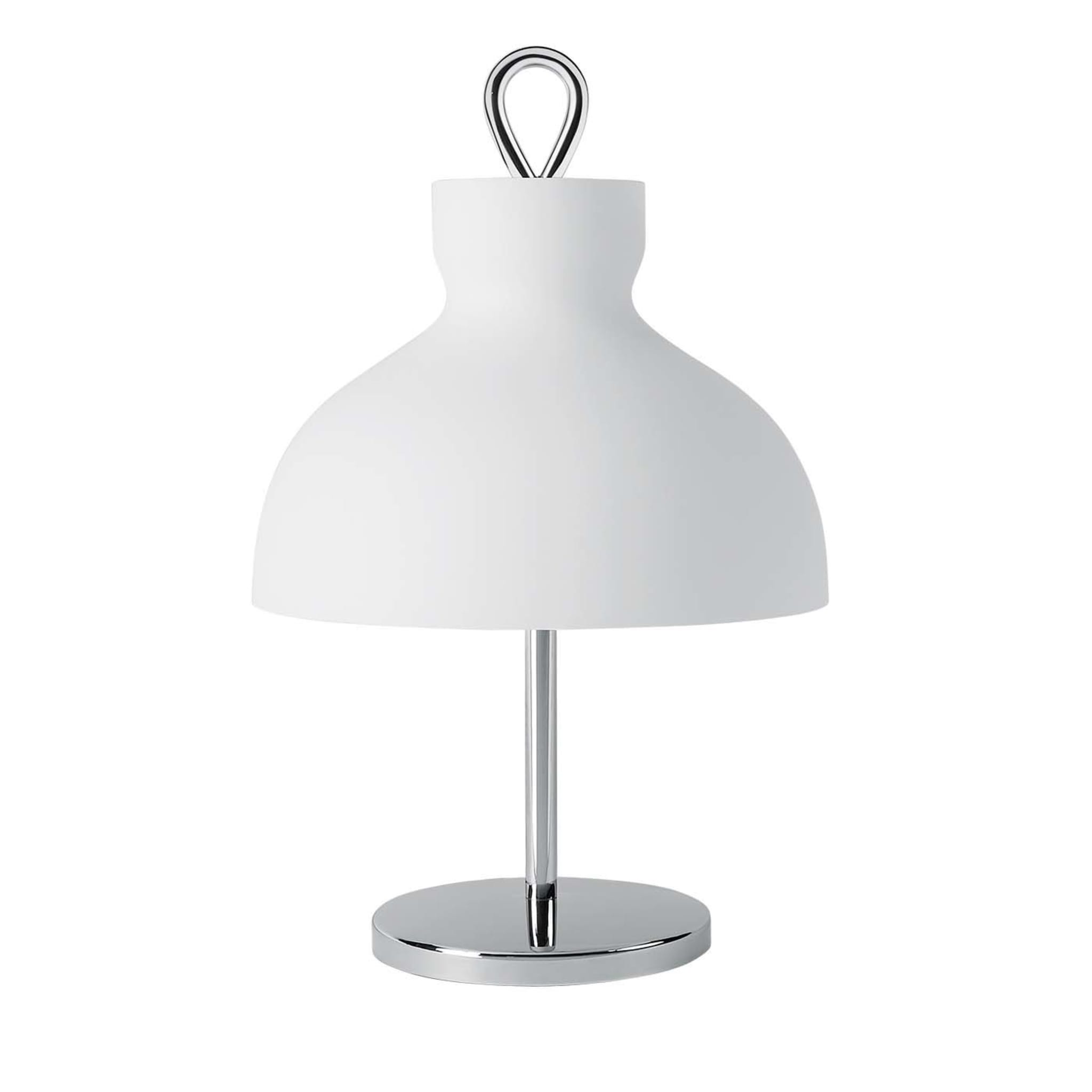 Arenzano Bassa Chrome Table Lamp by Ignazio Gardella - Vue principale