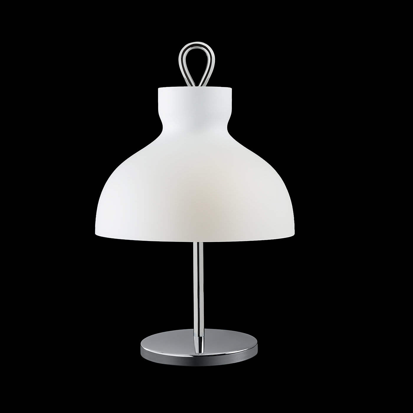 Arenzano Bassa Chrome Table Lamp by Ignazio Gardella - Tato