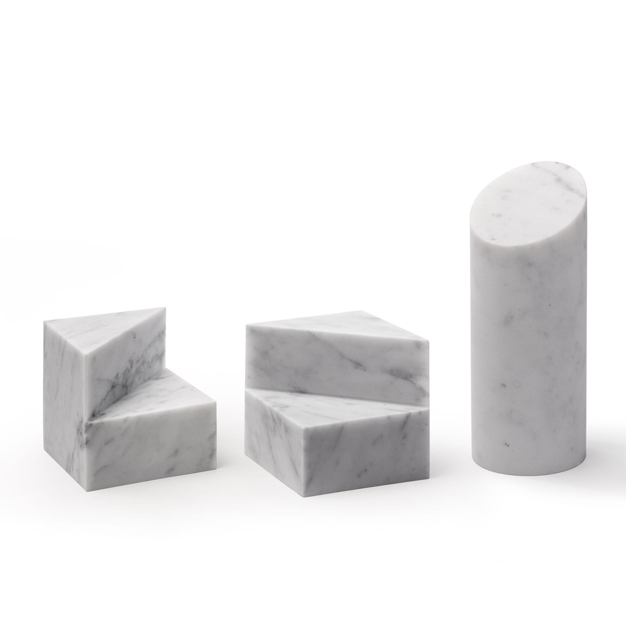 Kilos White Cylinder Bookend by Elisa Ossino - Alternative view 1