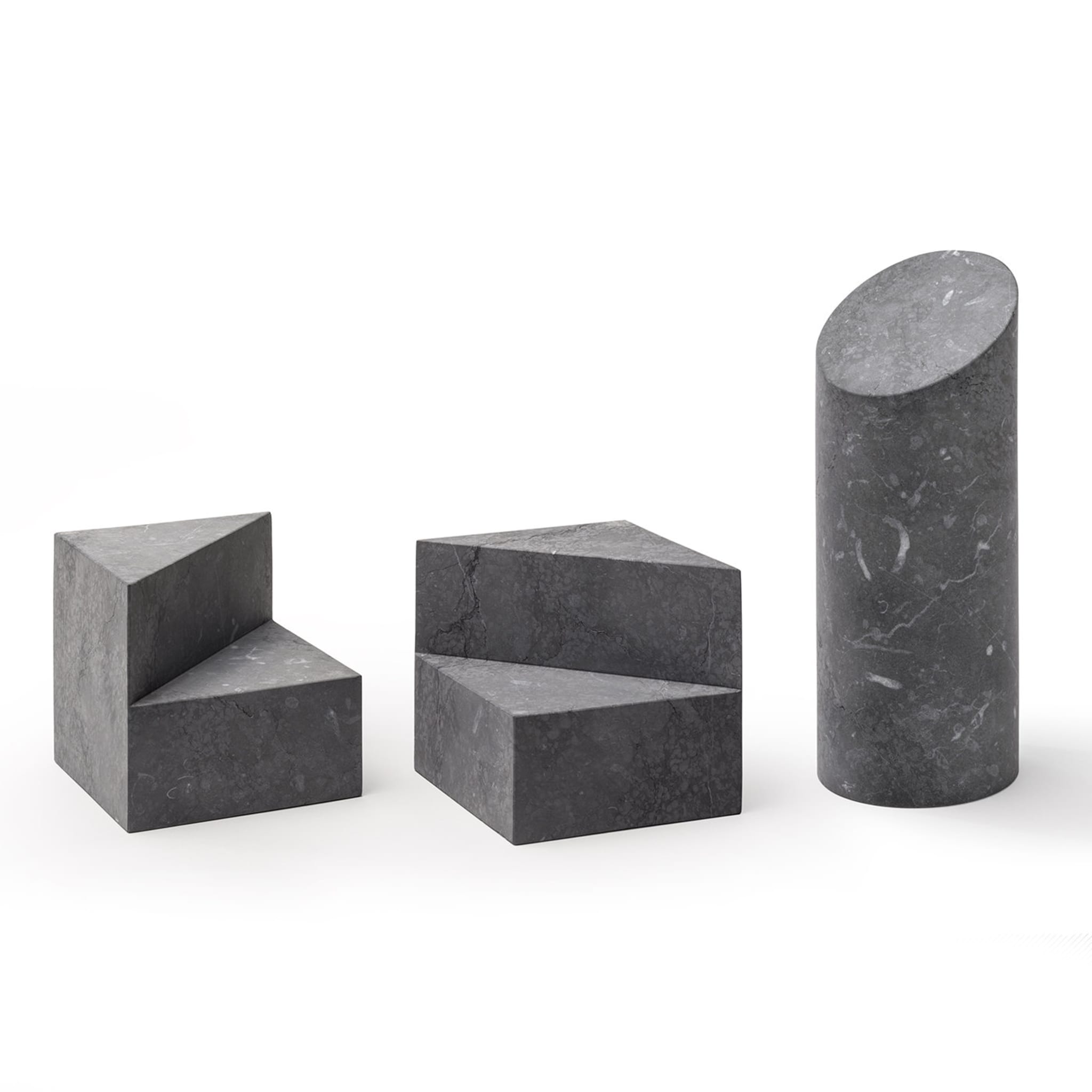 Kilos Black Cylinder Bookend by Elisa Ossino - Alternative view 2