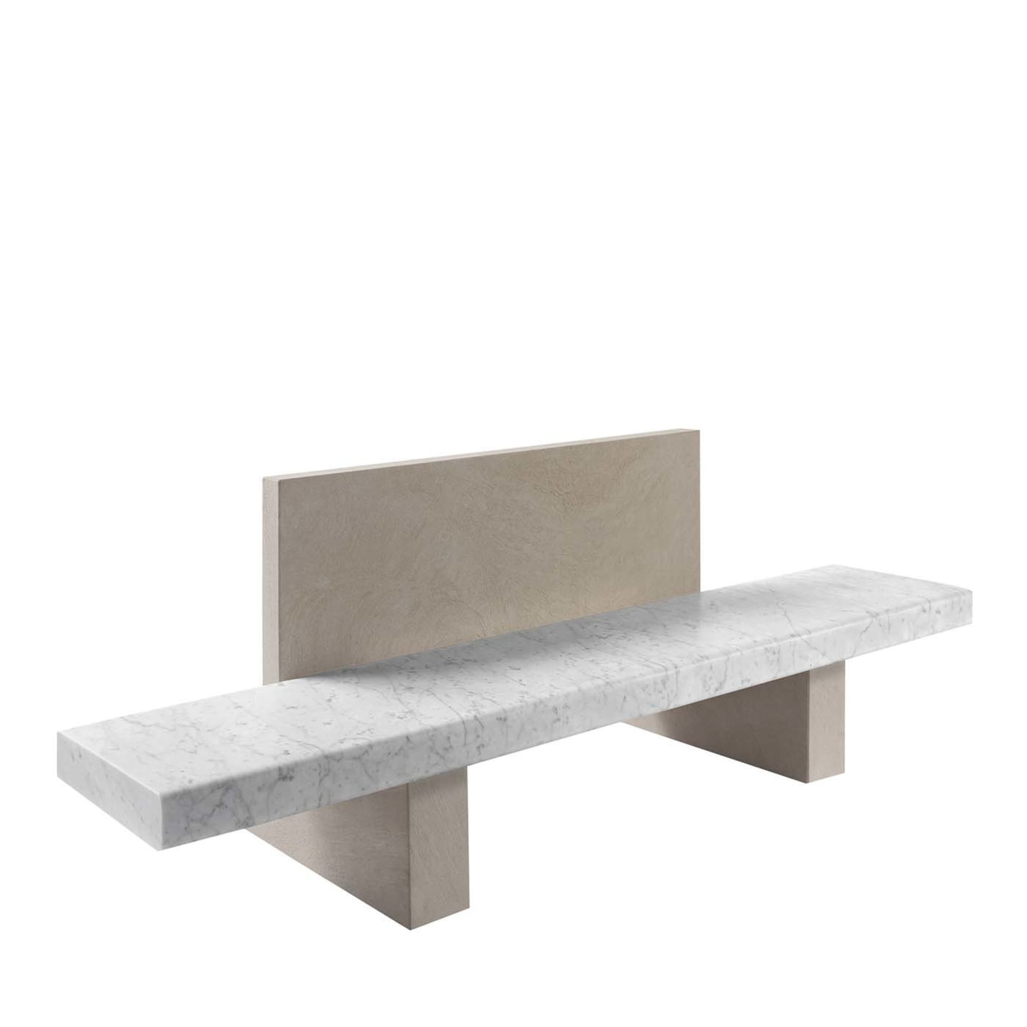 Span Outdoor Bench with Backrest by John Pawson - Alternative view 1
