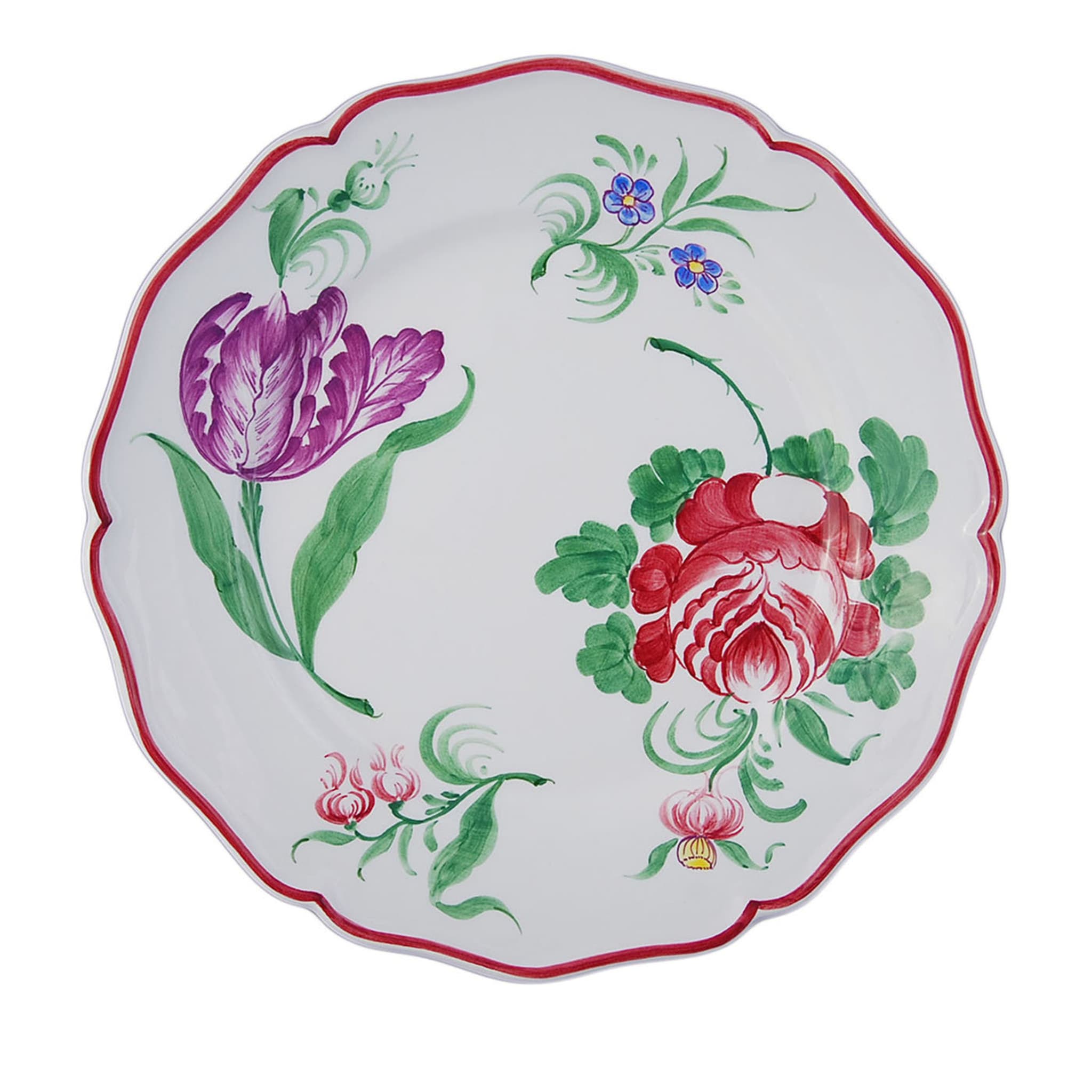 Set di 4 piatti in ceramica Fiori - Vista principale