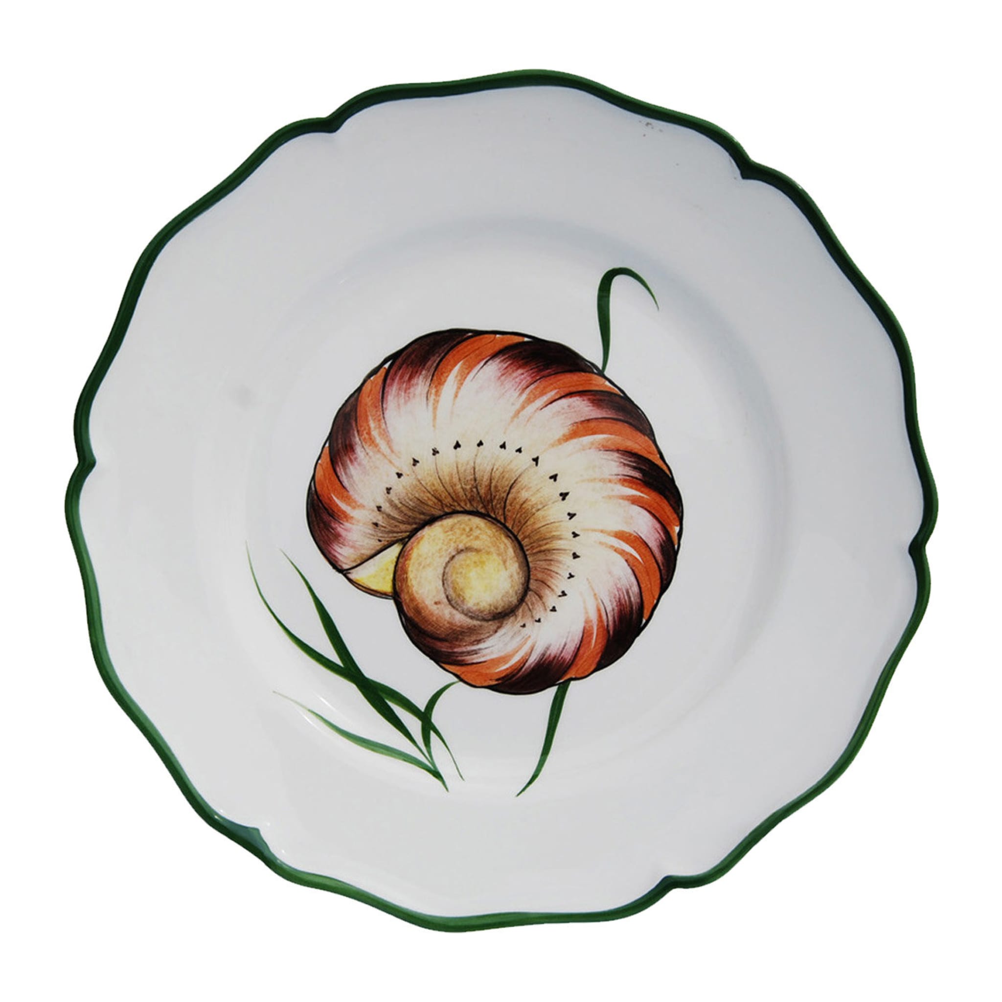 Set of 4 Game of Shells Ceramic Dinner Plates - Alternative view 4