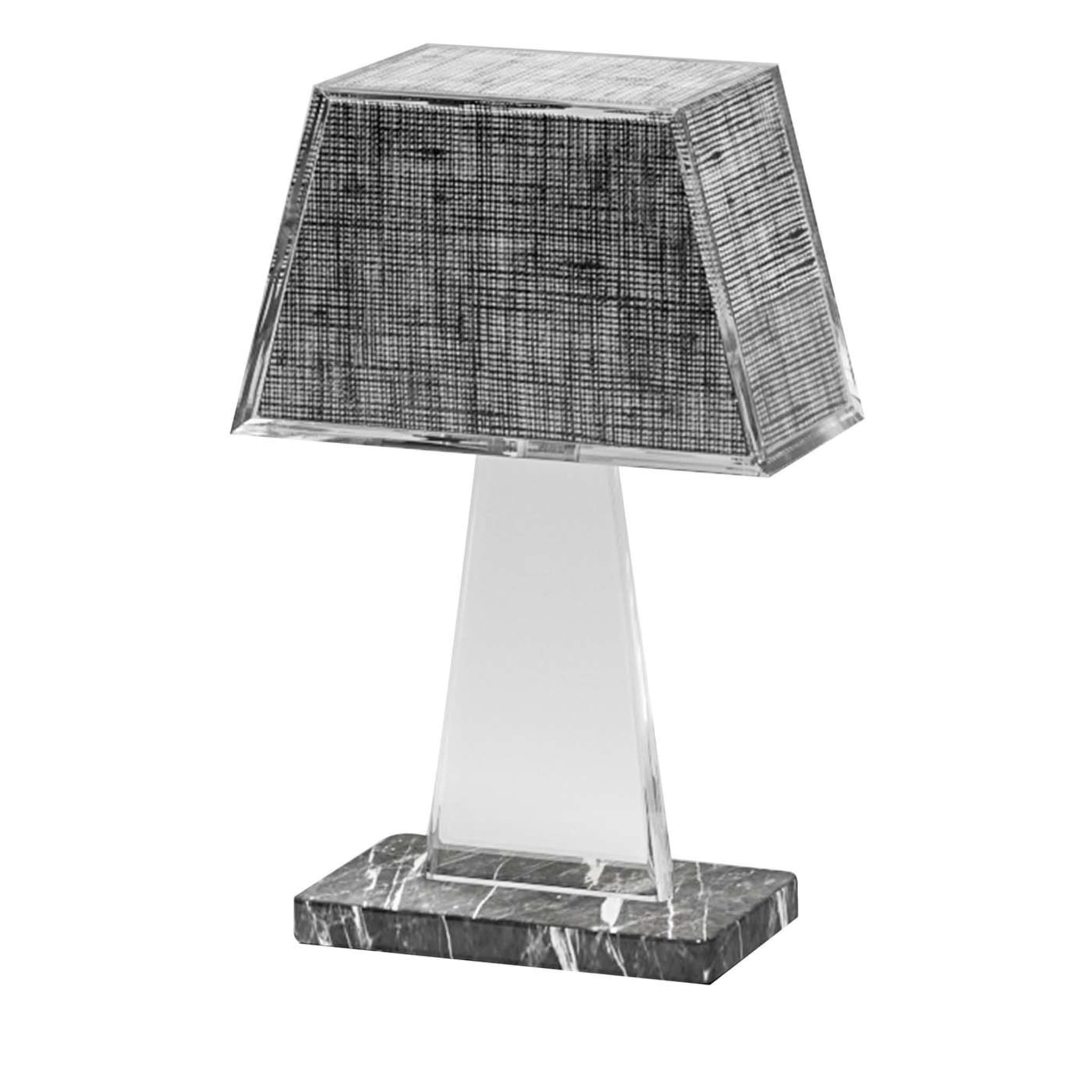 Tailor Regular Gray Table Lamp with Gray Imperiale Marble Base - Main view