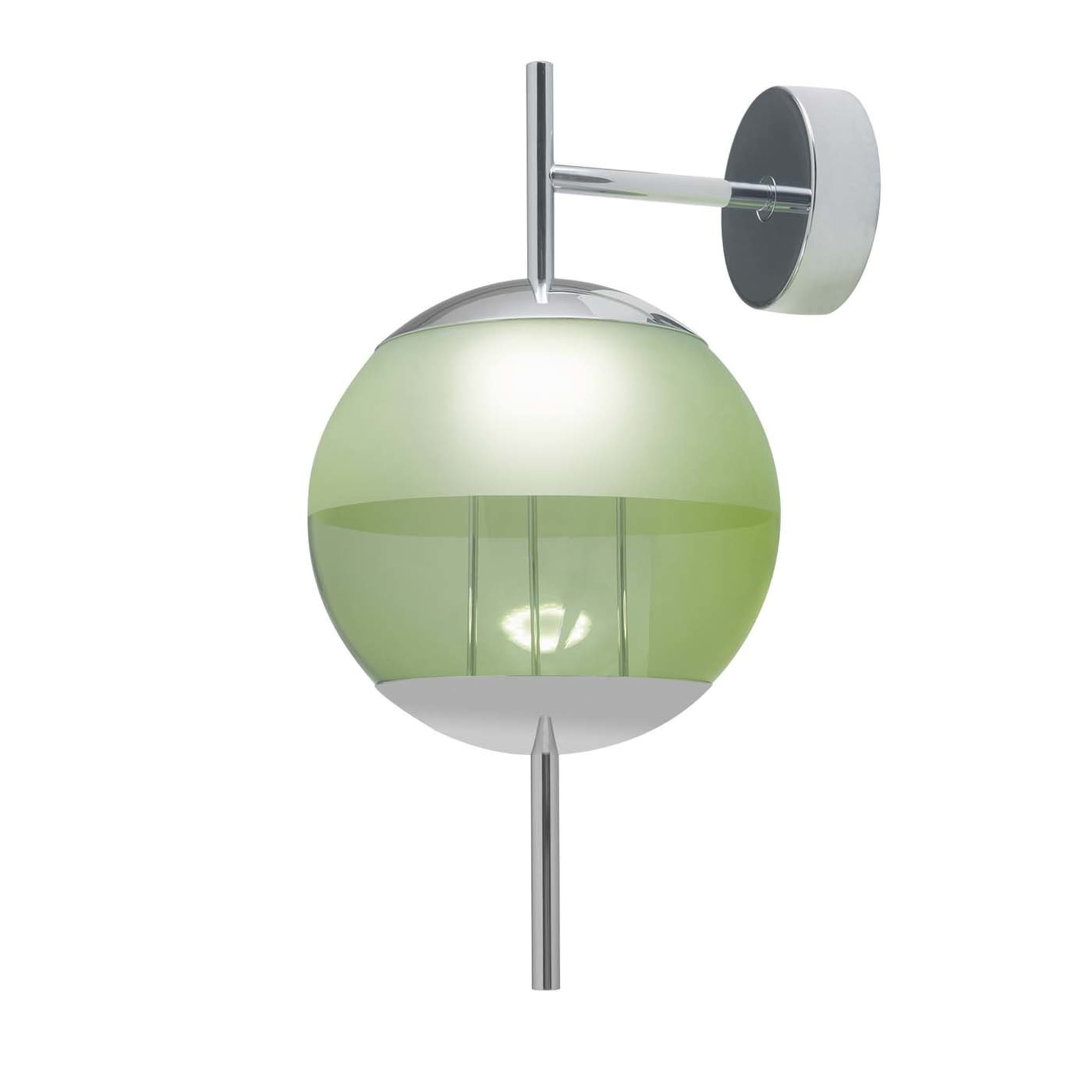 Christie Chrome and Green Wall Lamp - Main view