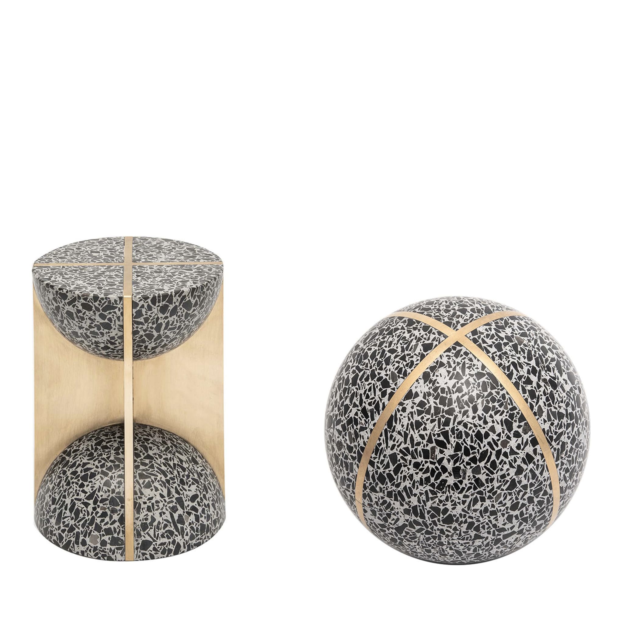Flint Hourglass and Sphere Set - Main view