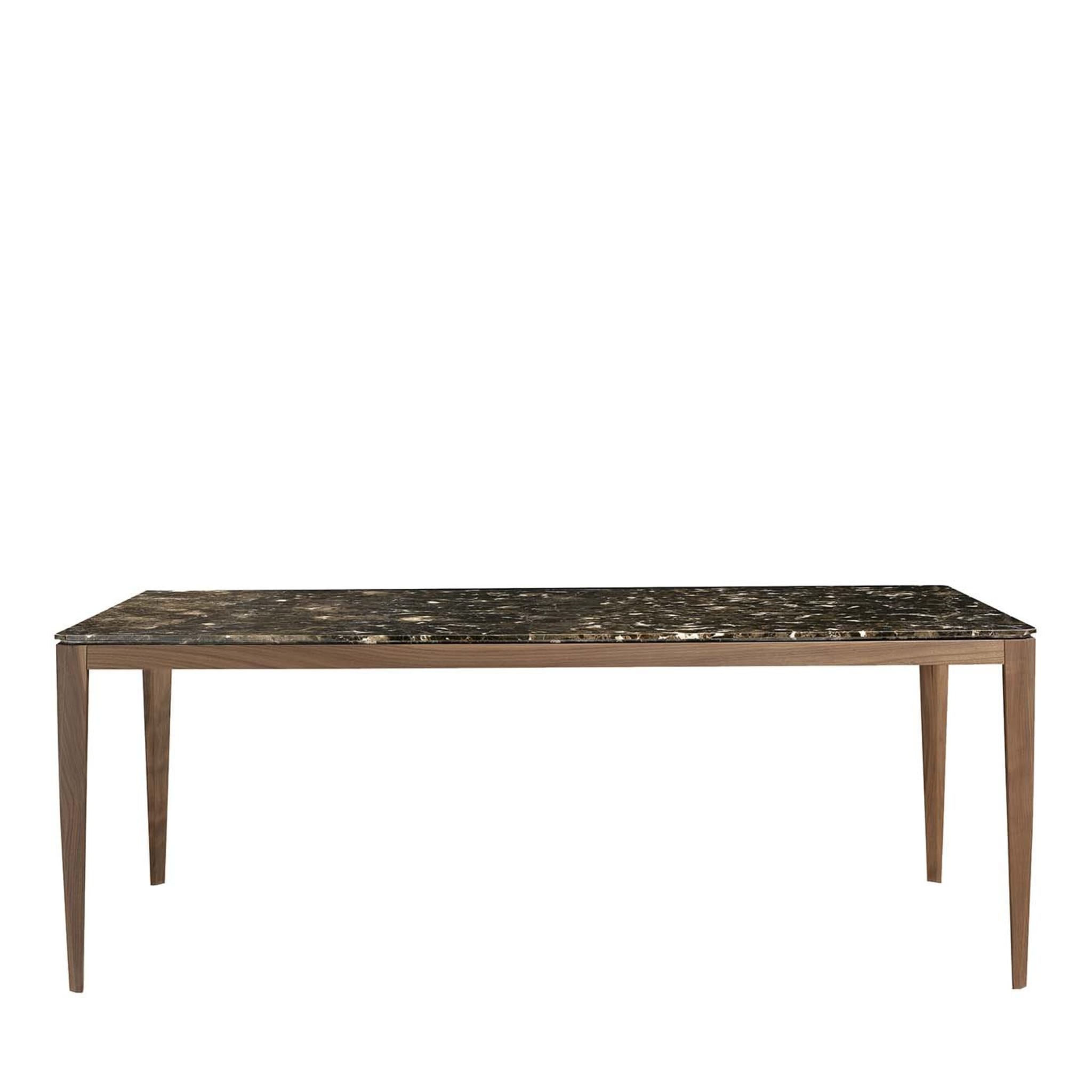 Cut Dining Table with Emperador Marble Top - Main view