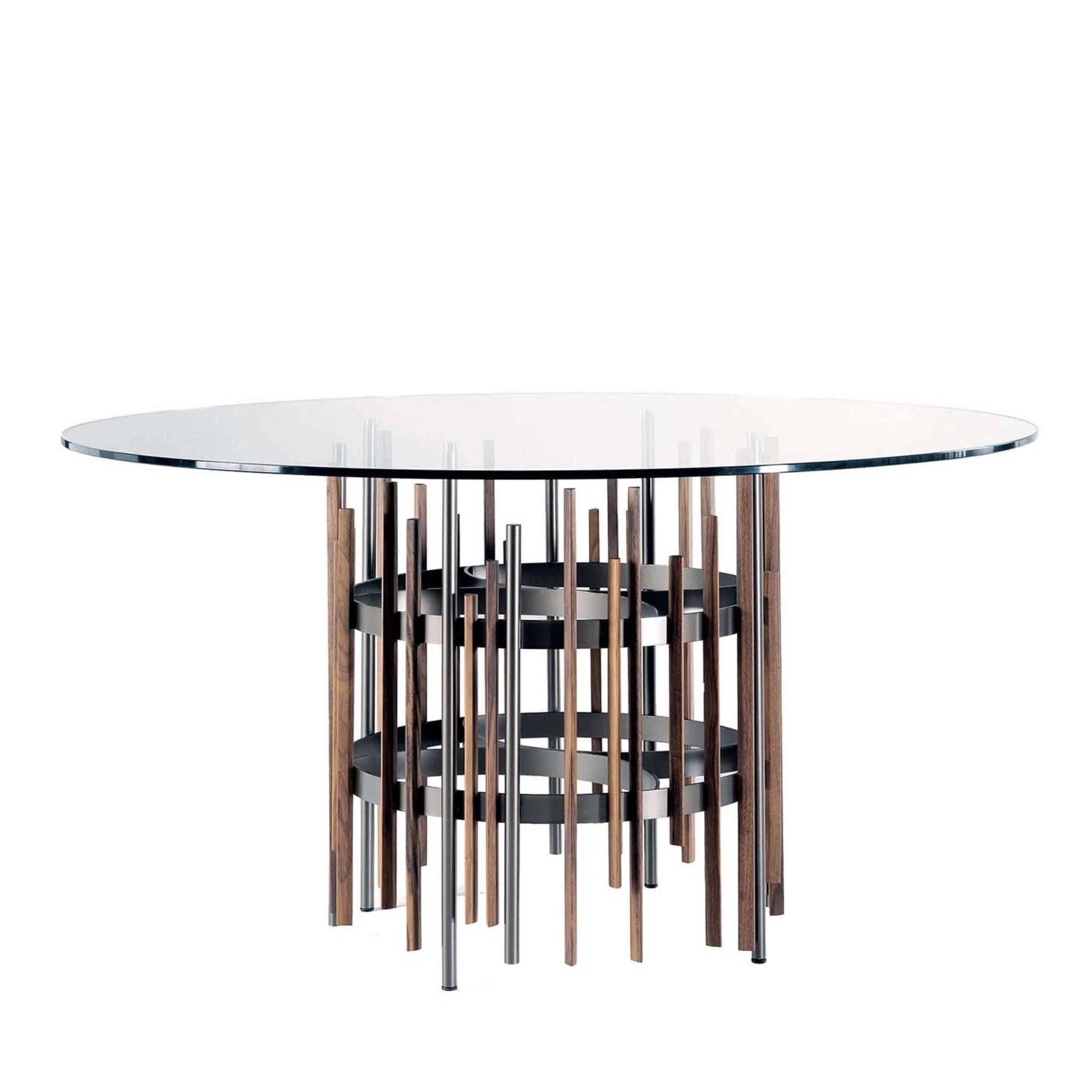 Tube Round Dining Table by Norberto Delfinetti - Main view