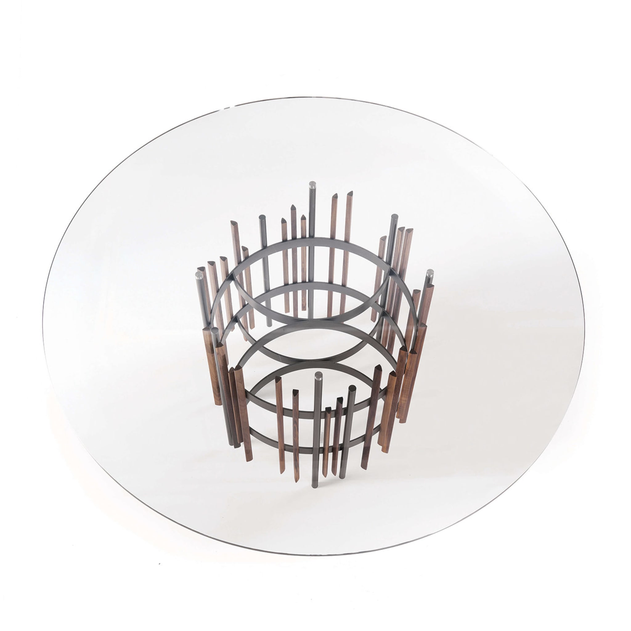 Tube Round Dining Table by Norberto Delfinetti - Vue alternative 1