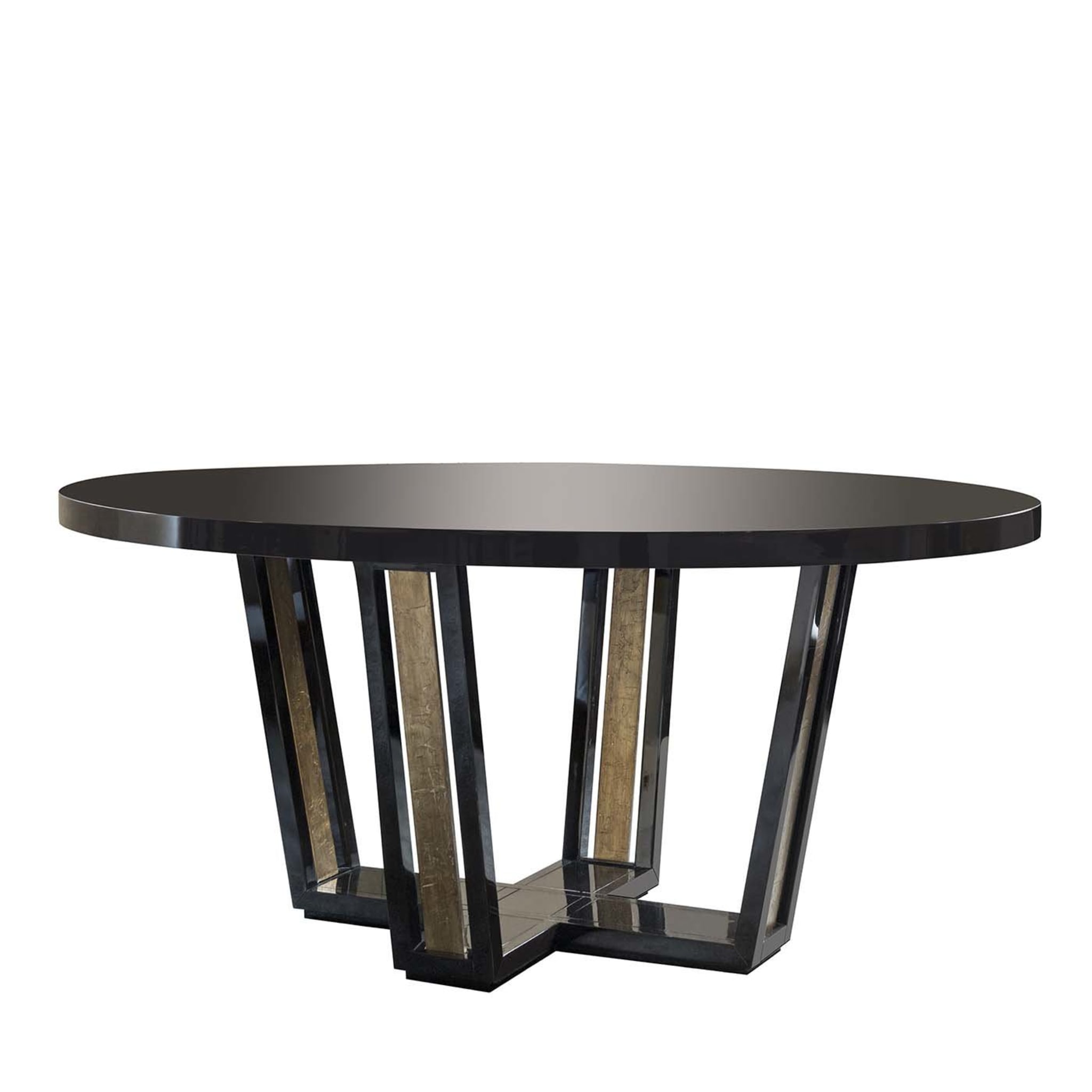 Cleofe Golden Dining Table - Main view