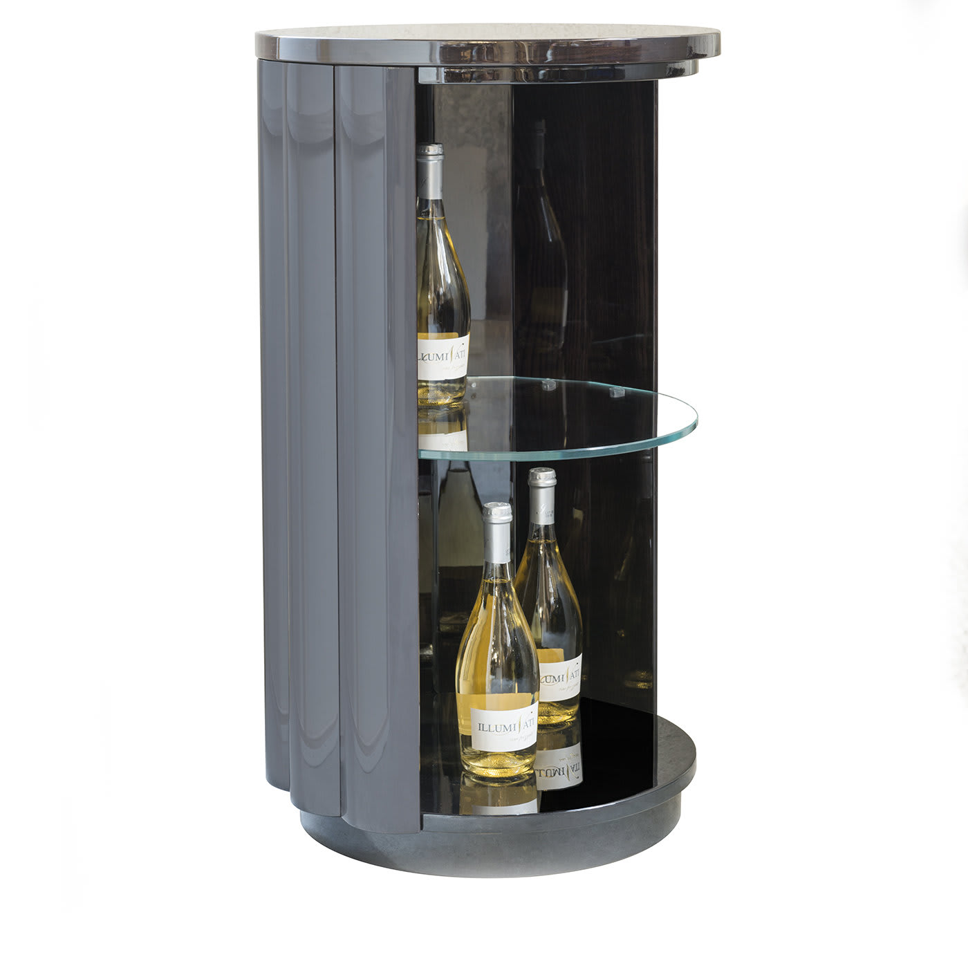 Duilio Drink Cabinet with Casters - Isabella Costantini