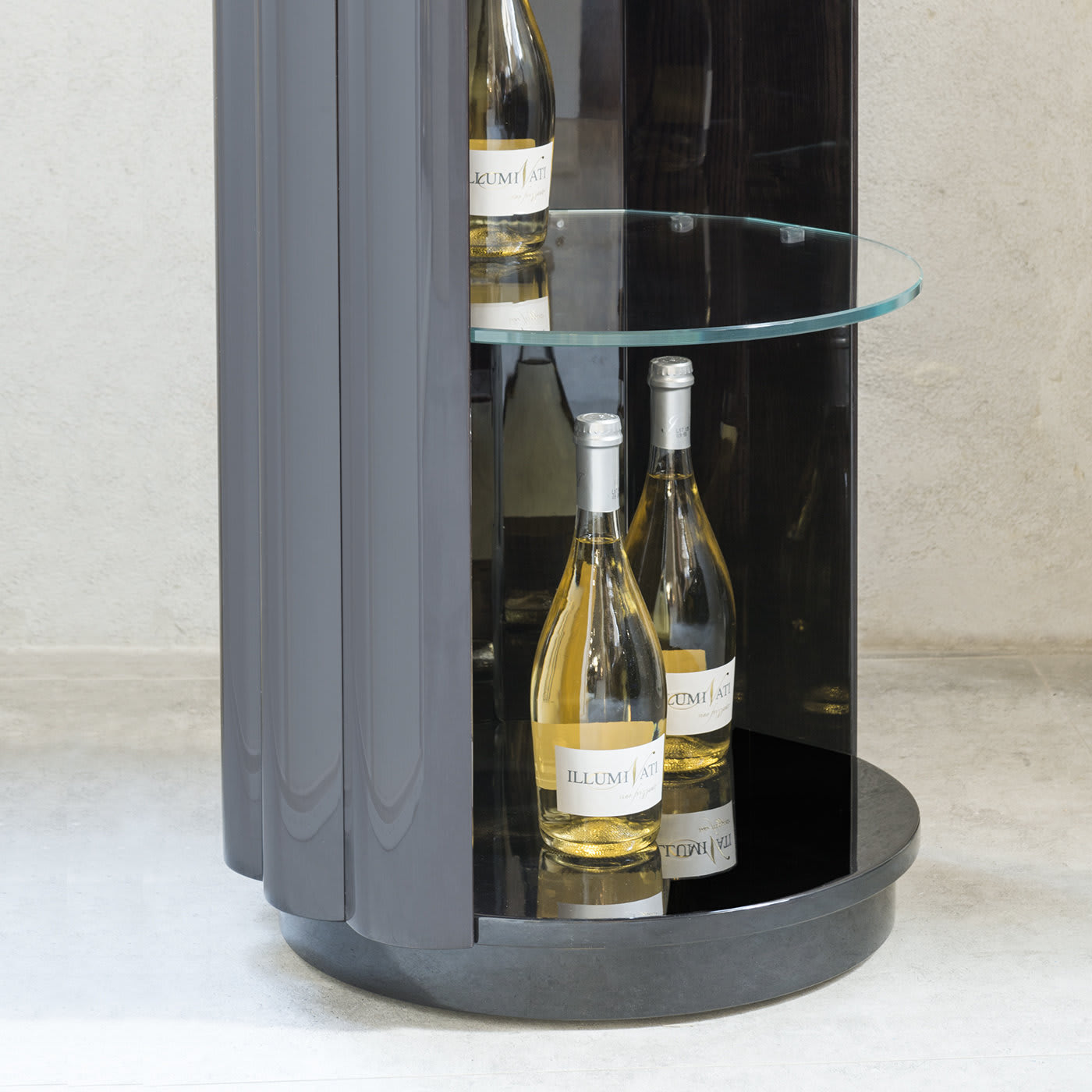 Duilio Drink Cabinet with Casters - Isabella Costantini