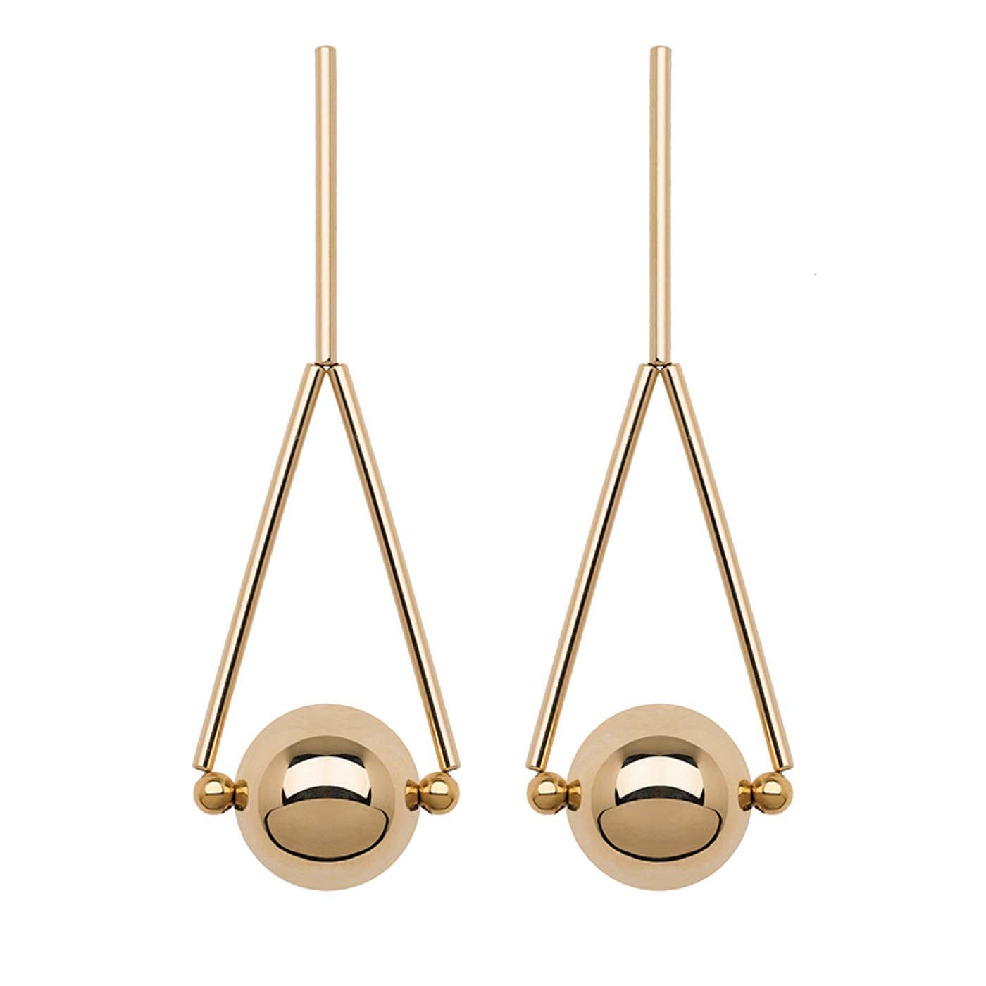 Boule Pendant Gold Earrings - Noshi