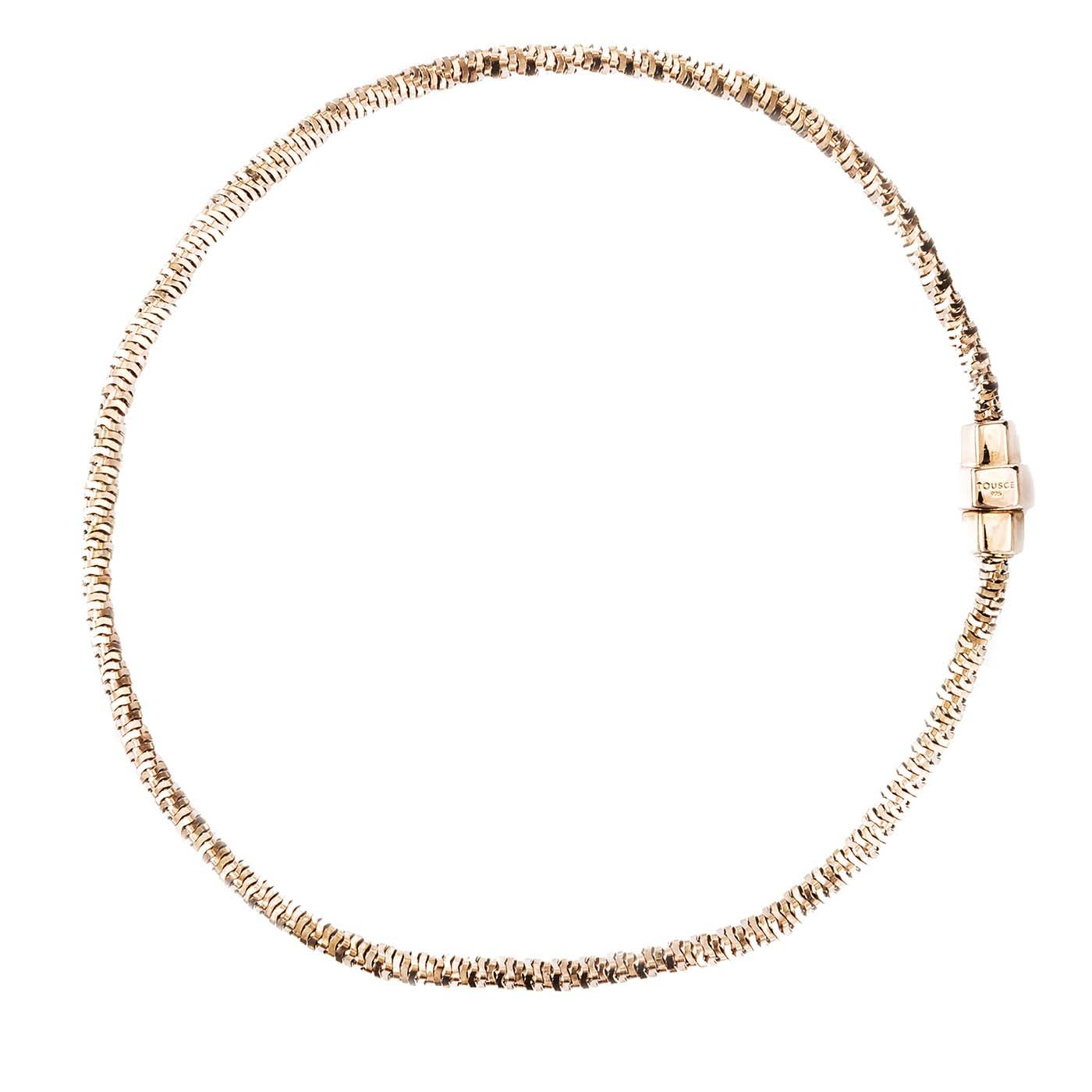Twisted Hex Choker in Pink Gold - Touscé