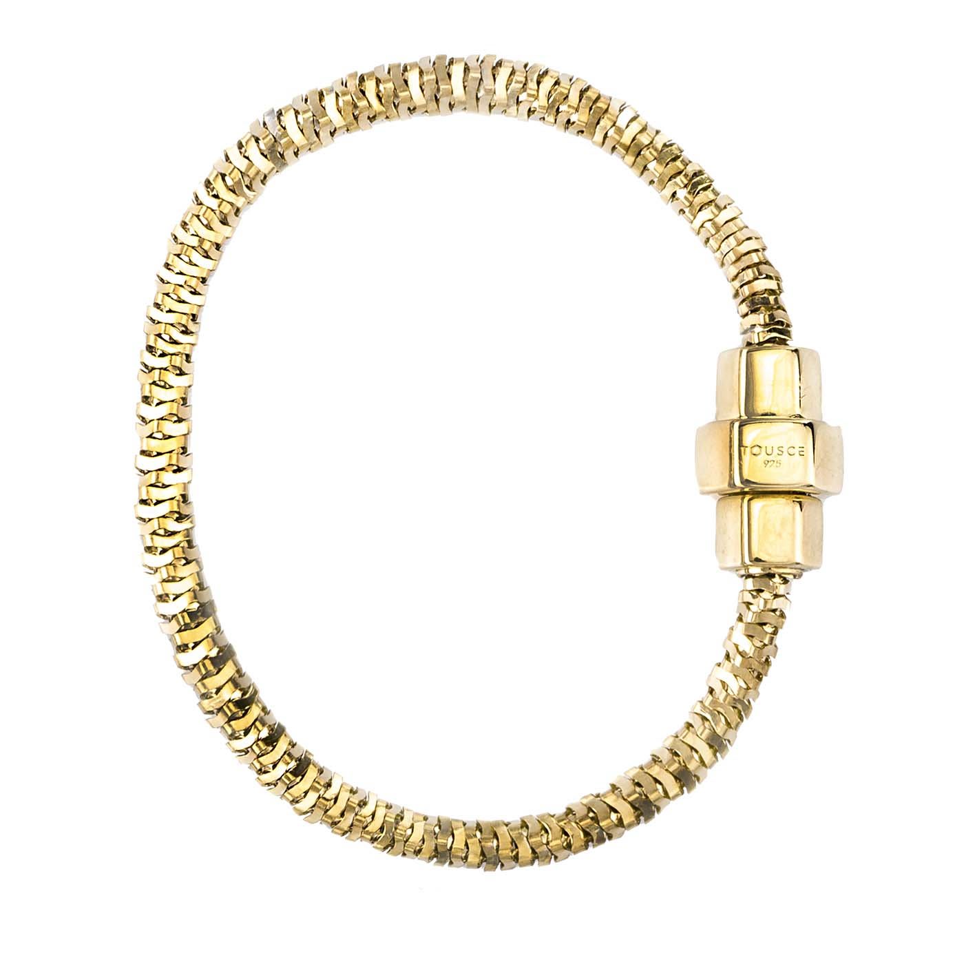Twisted Hex Bracelet in Yellow Gold - Touscé