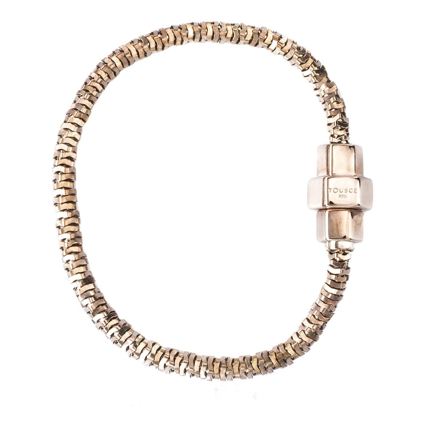 Twisted Hex Bracelet in Pink Gold - Touscé