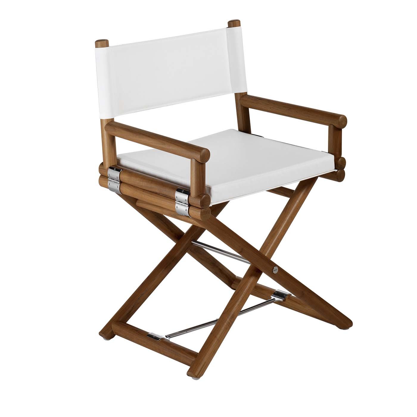 Maxim White Foldable Chair - Braid Outdoor