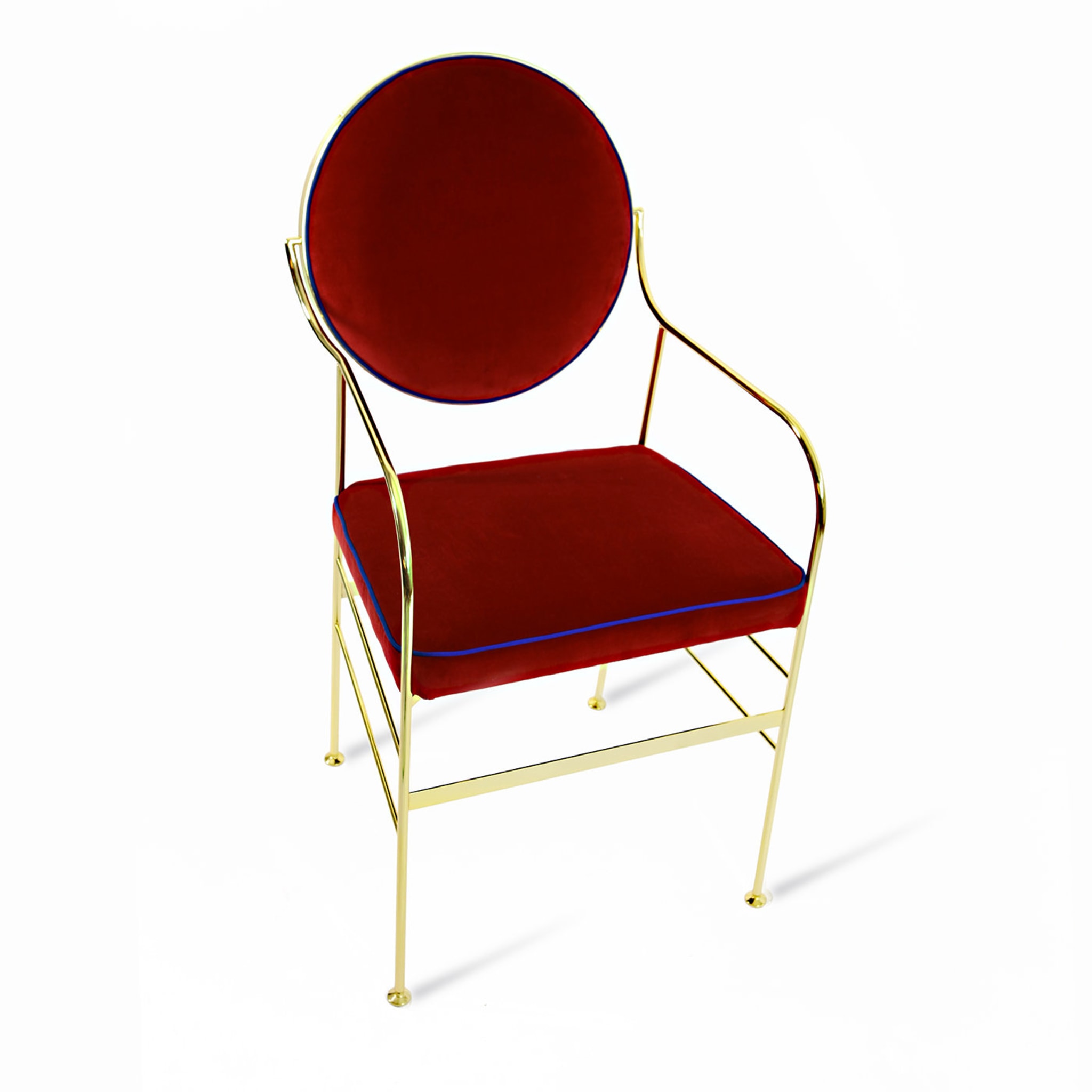 2er Set Luigina Gold und Rot Stuhl - Alternative Ansicht 2