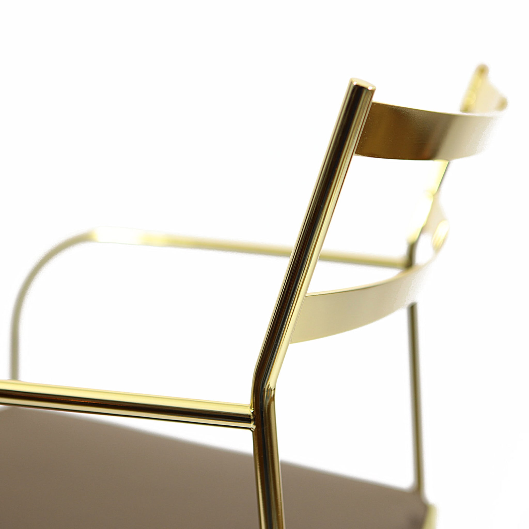 Set of 2 Paul Gold and Chocolate Chair - Alternative view 3