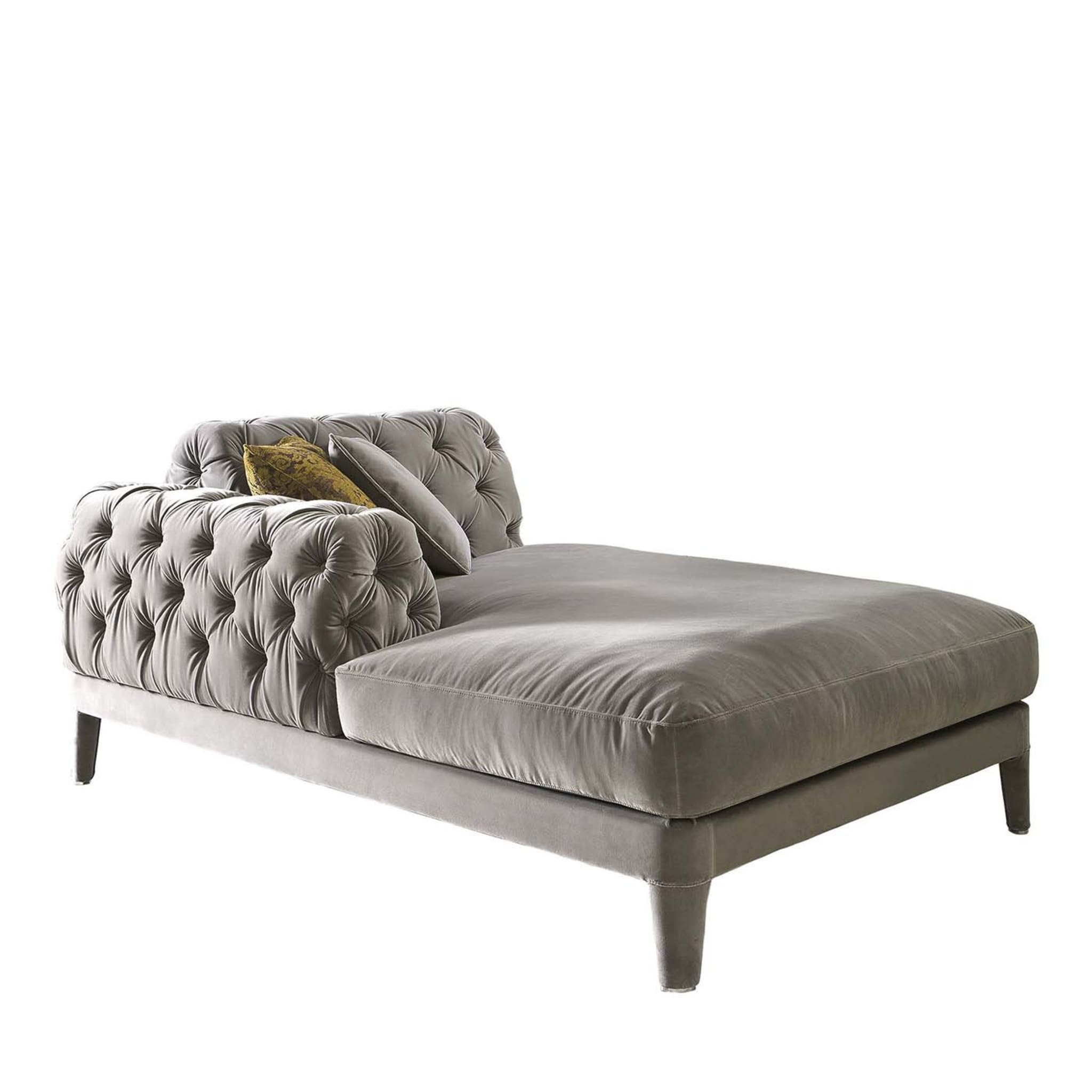 Elliot Taupe Chaise Longue - Main view