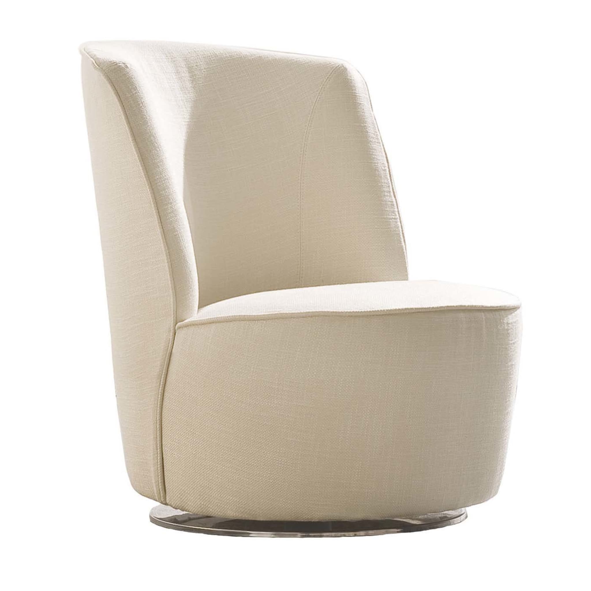 Cocoon Ivory Swivel Chair - Main view