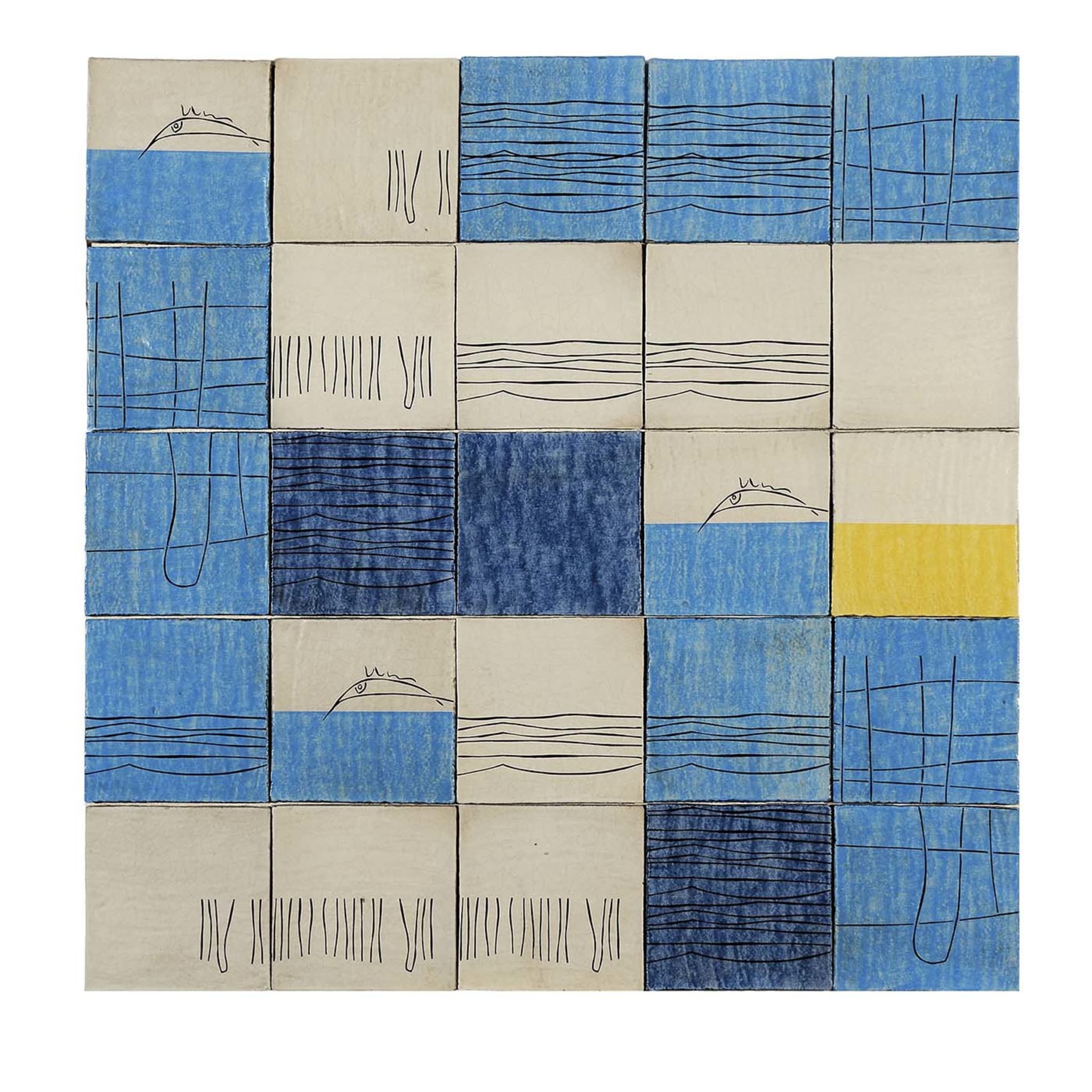 Panel de 25 azulejos de Les Iles La Mer - Vista principal