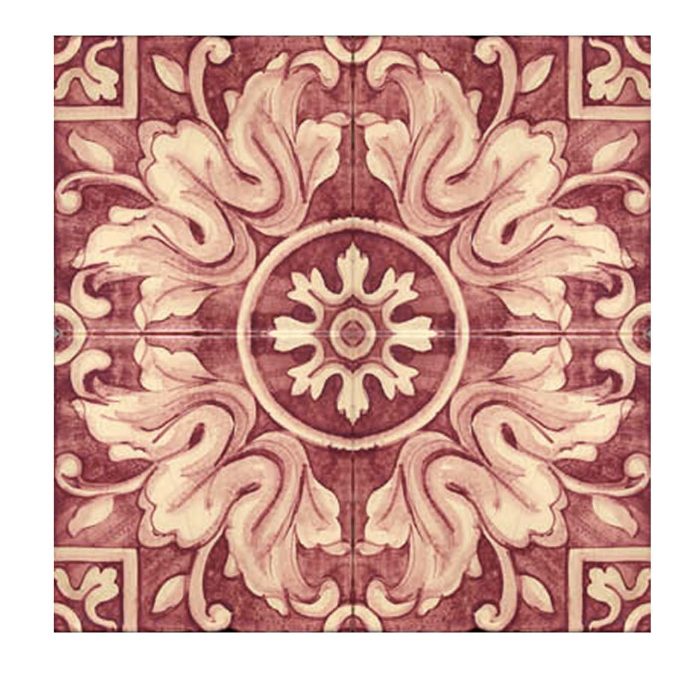 Rosso Ficus Indica Set of 4 Tiles #6 - Studio Le Nid