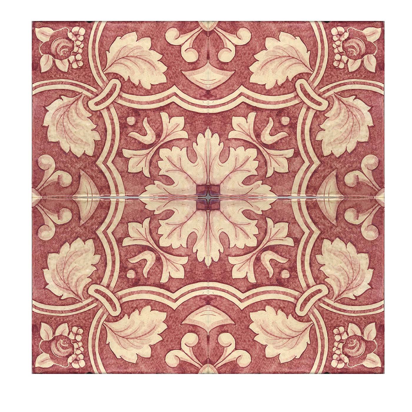 Rosso Ficus Indica Set of 4 Tiles #8 - Studio Le Nid