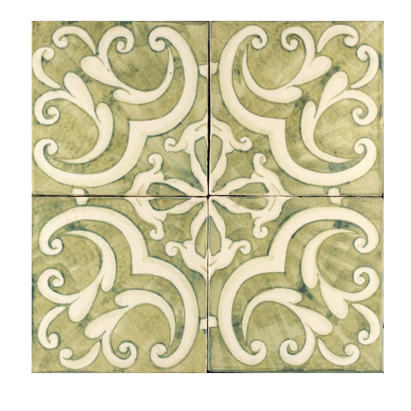 Verde Collina Set of 4 Tiles #5 - Studio Le Nid