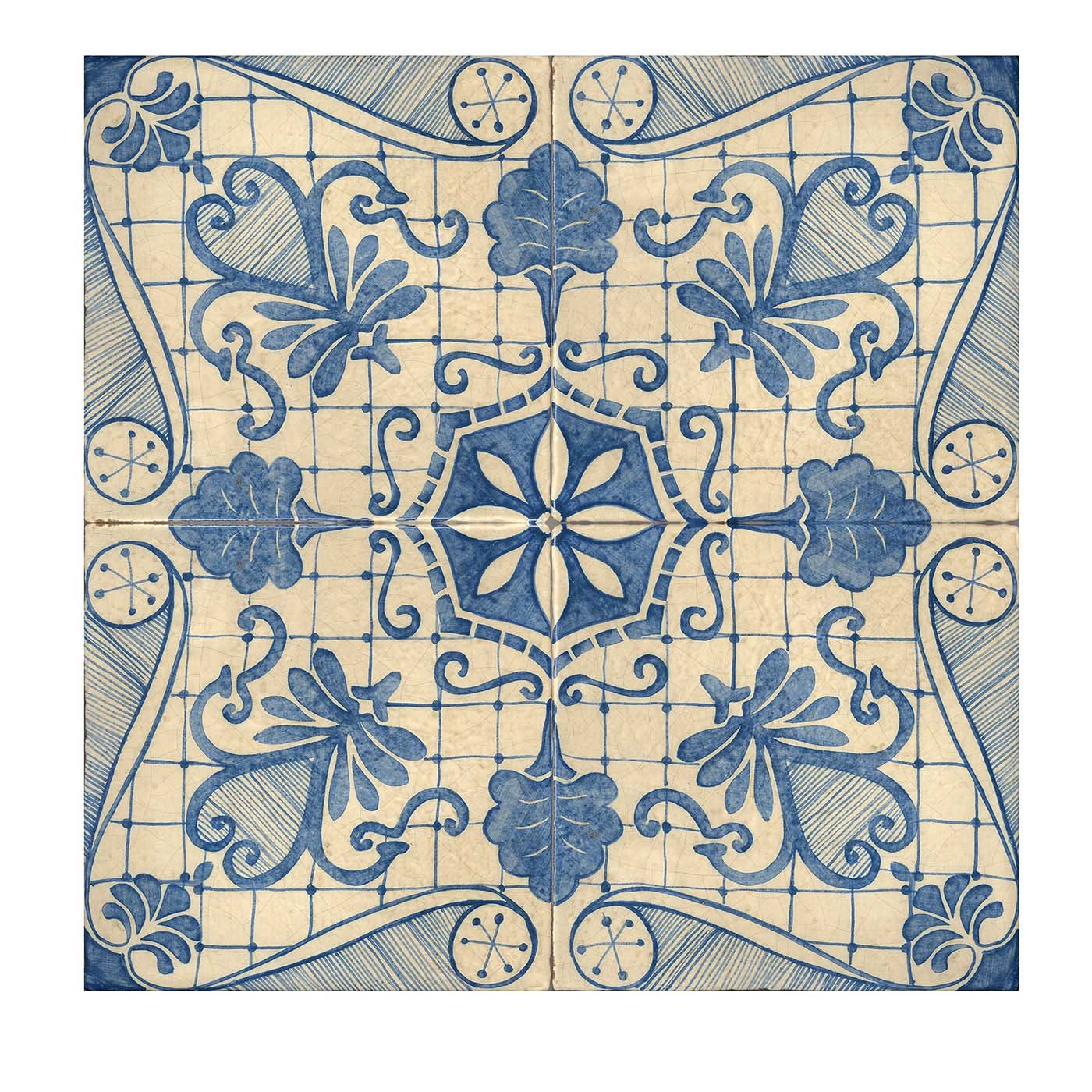 Blu Mare Set of 4 Tiles #1 - Studio Le Nid