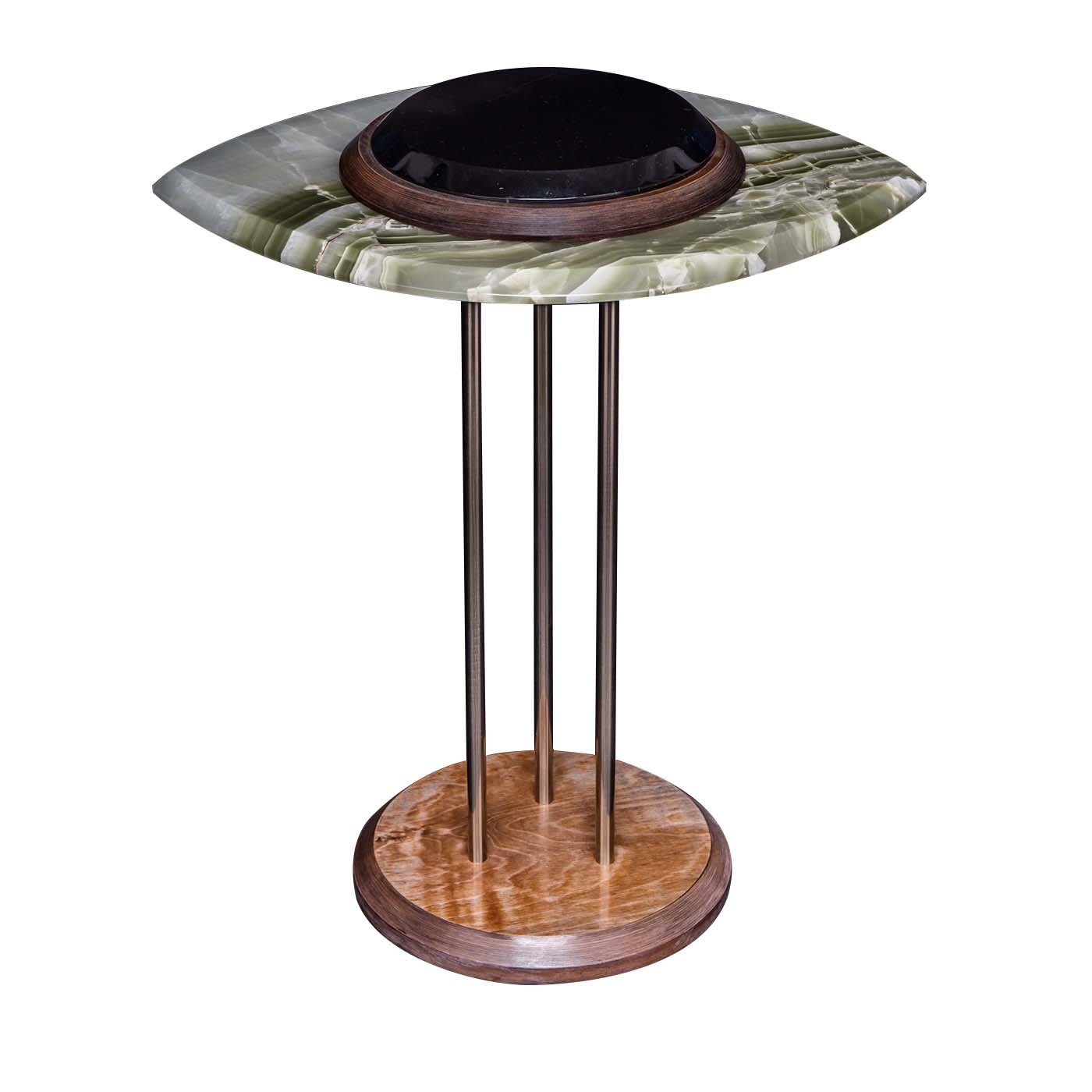 The Eye Side Table in Green and Black - Ateena