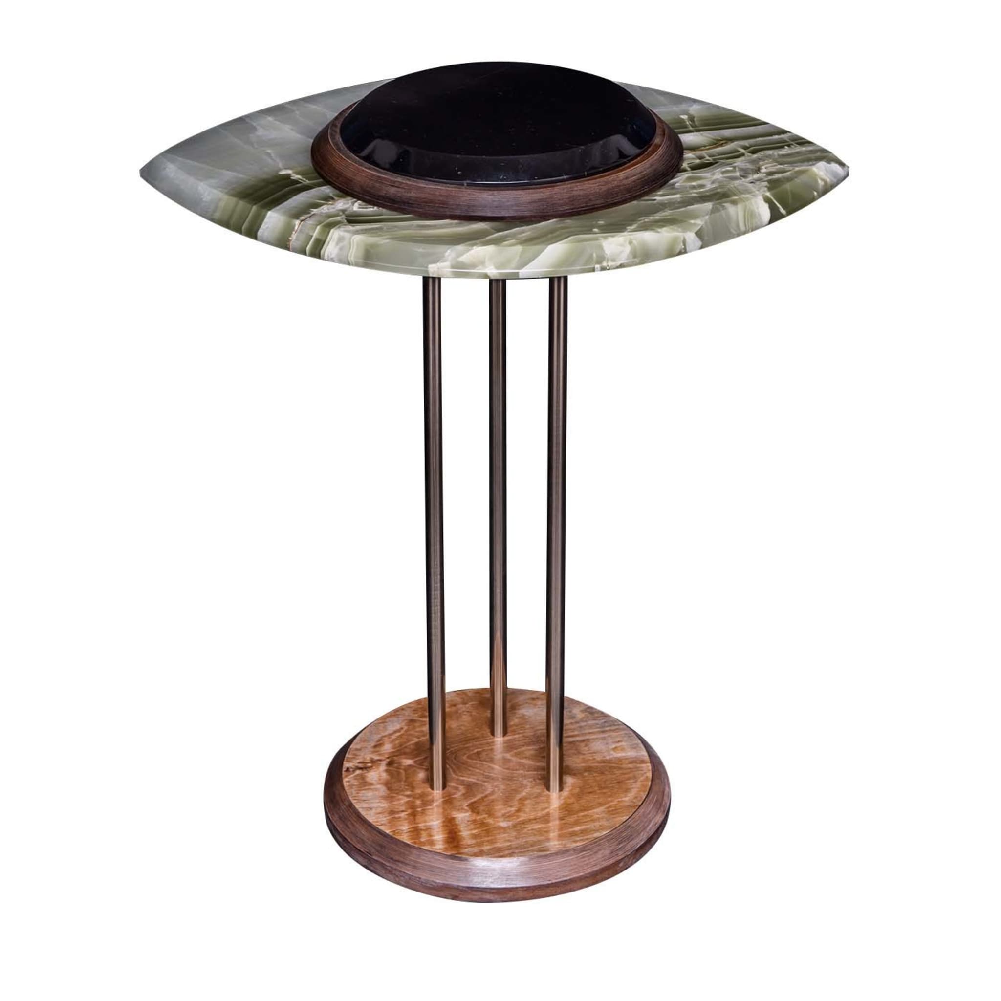 The Eye Side Table in Green and Black - Main view