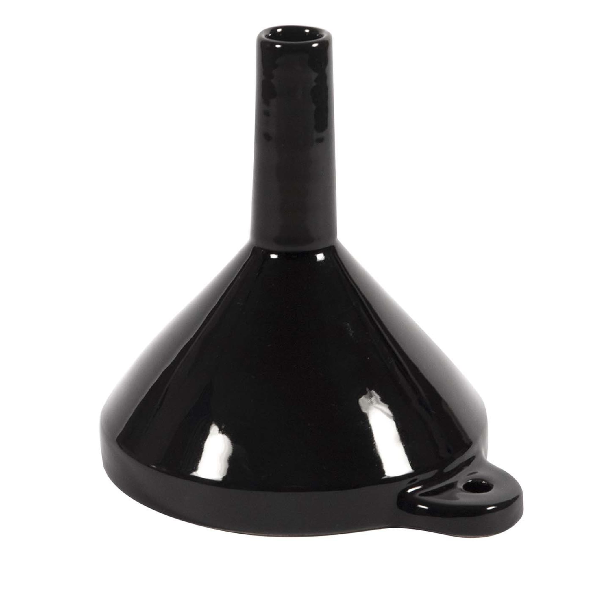 Buto Glossy Black Vase/Candleholder - Main view