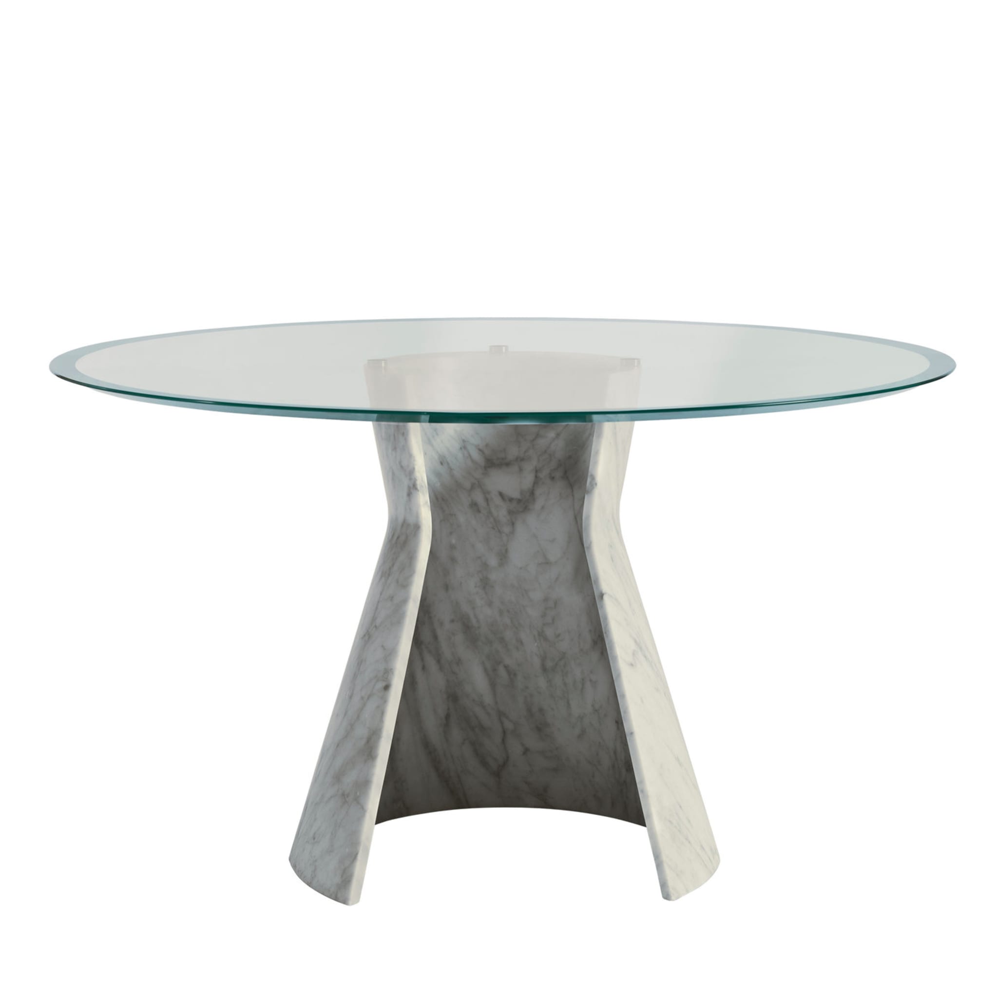 Table Embrace avec plateau en cristal de Gritti Rollo - Vue principale