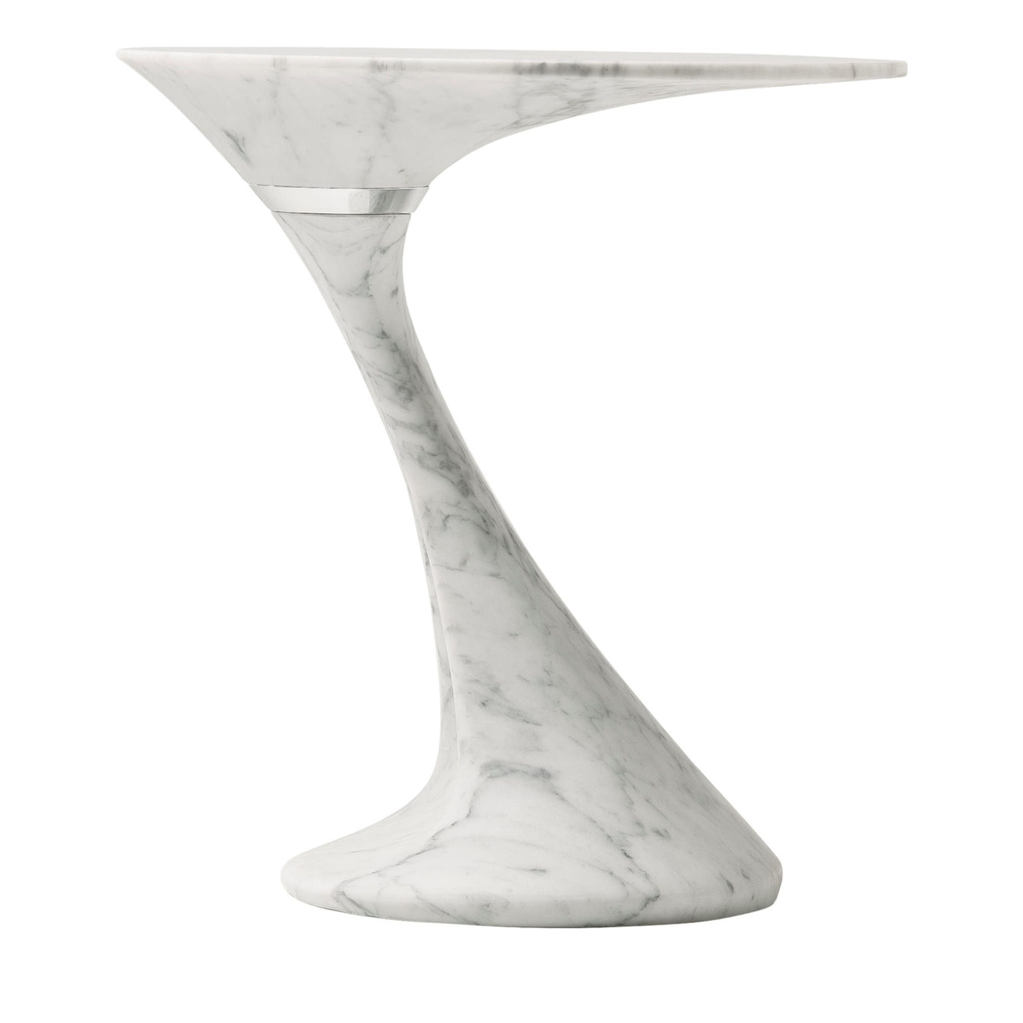 Table d'appoint ovale moyenne Swan de Giuseppe Chigiotti - Vue principale